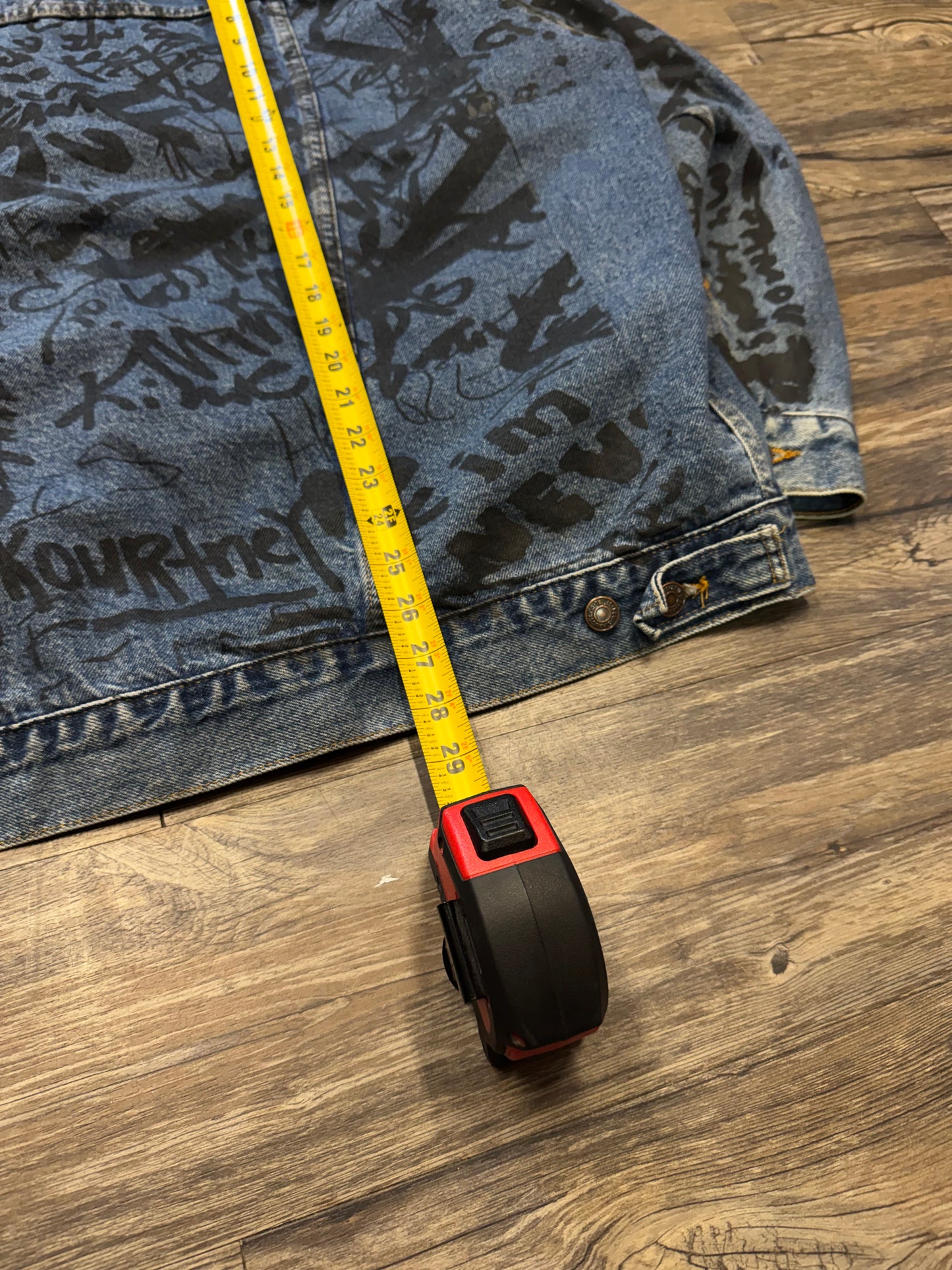 KANYE WEST X LEVI'S VINTAGE NOTEBOOK PLAID LINED DENIM JACKET (XL)