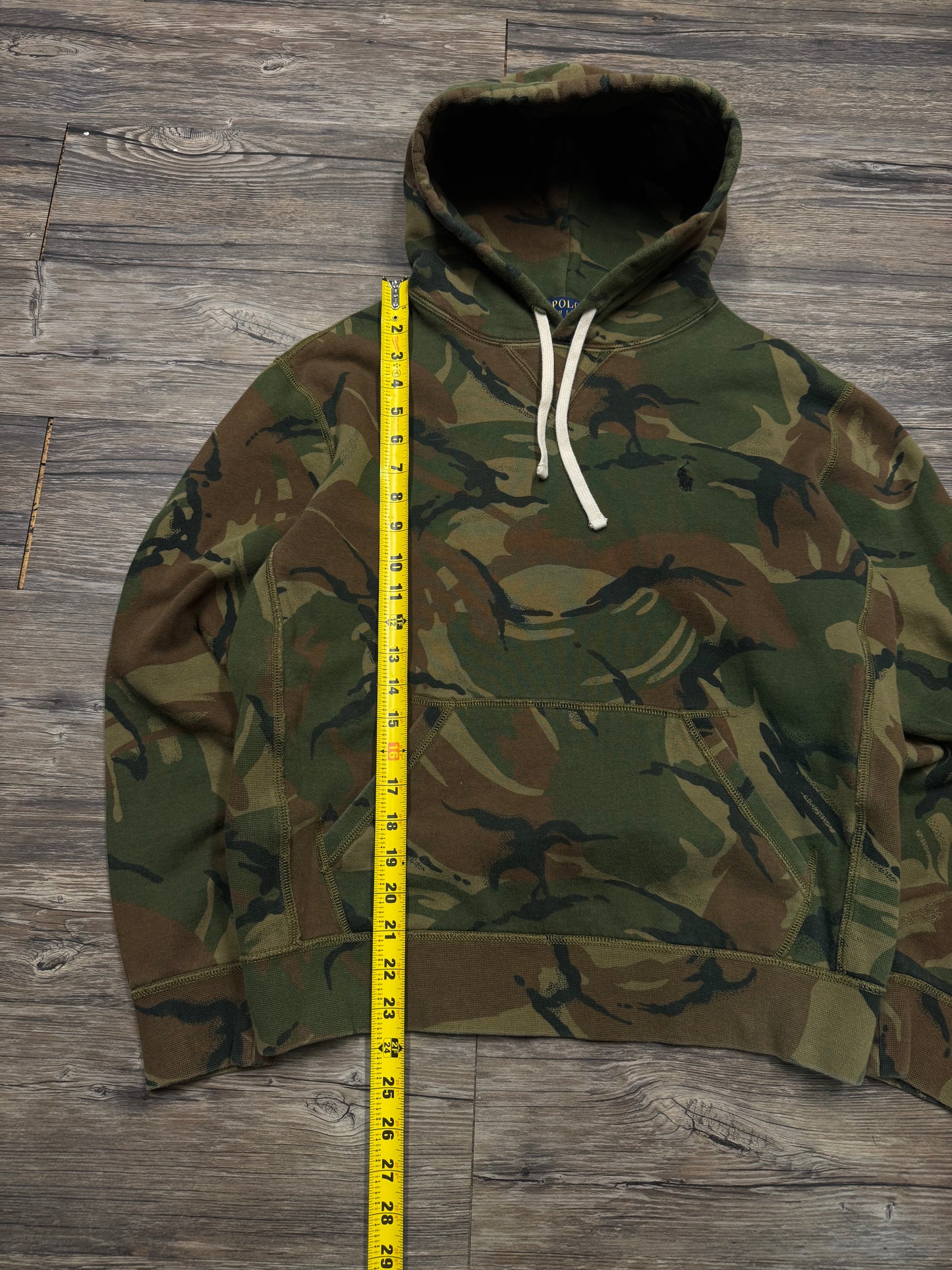 POLO RALPH LAUREN CAMO HOODIE (M)