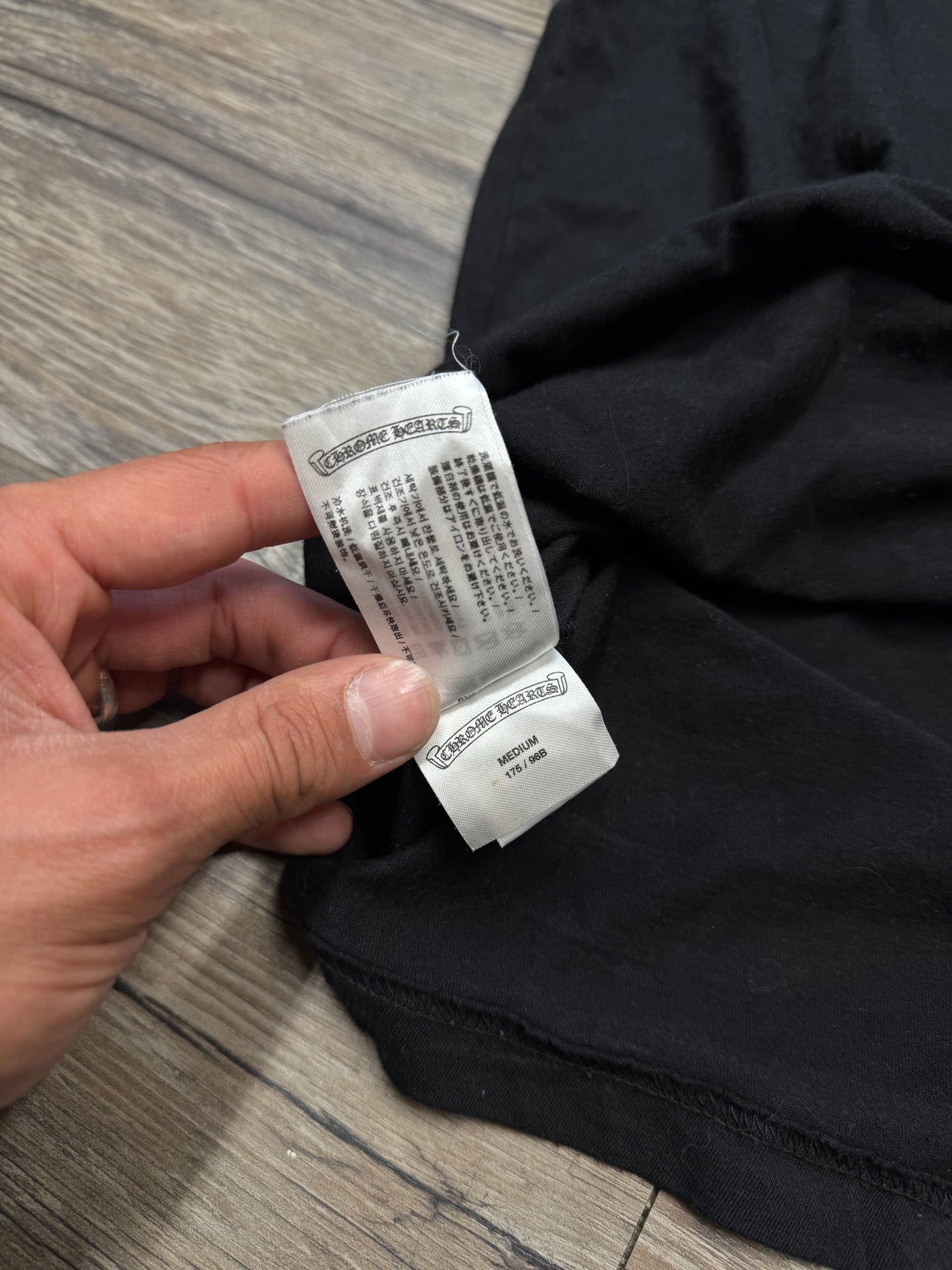 CHROME HEARTS CLASSIC BLACK TEE (M)