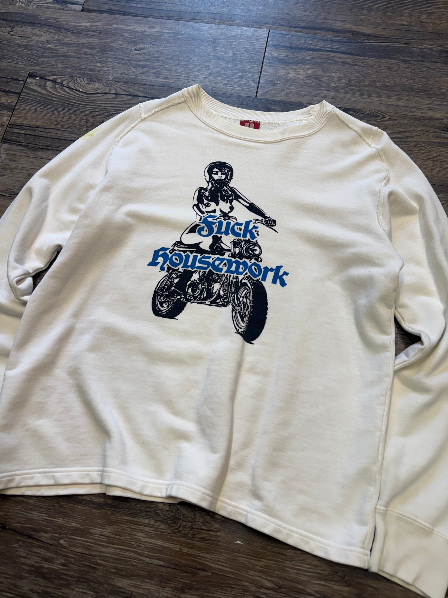 HYSTERIC GLAMOUR ‘F*CK HOUSEWORK’ CREWNECK (M)