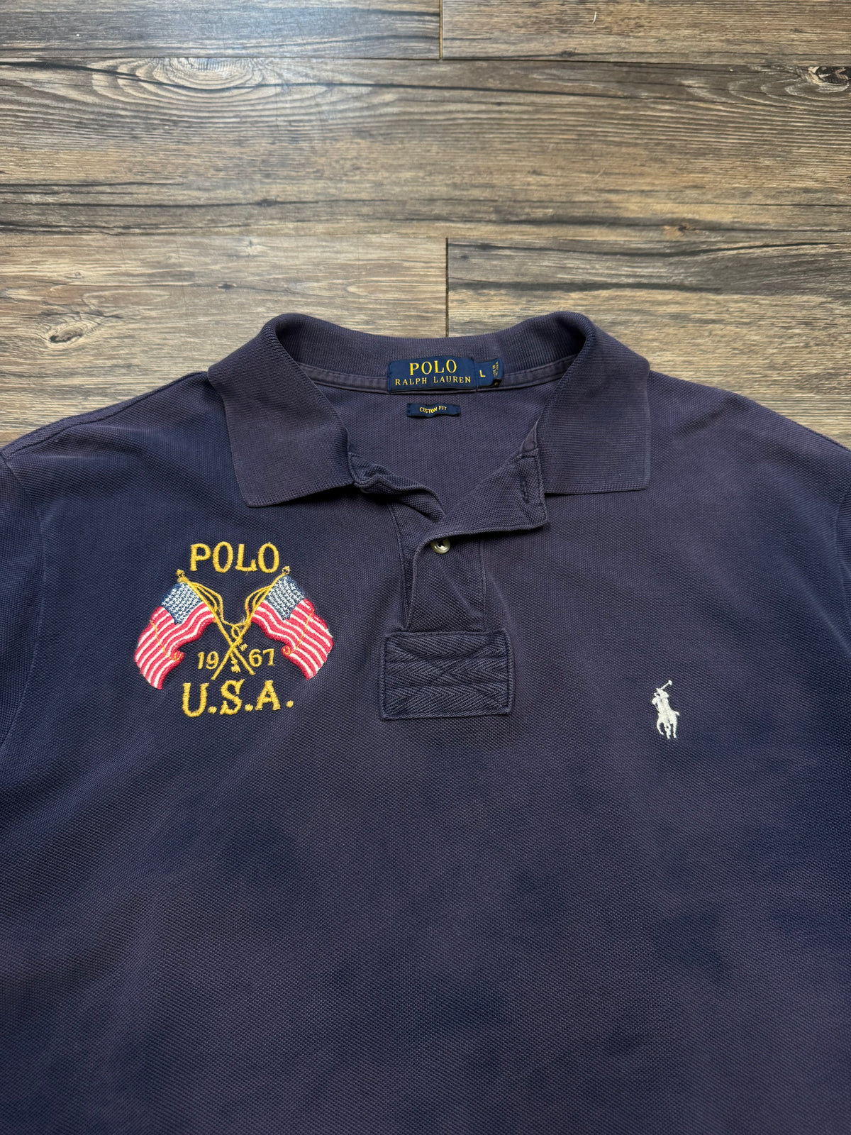 POLO RALPH LAUREN USA FLAG POLO (L)