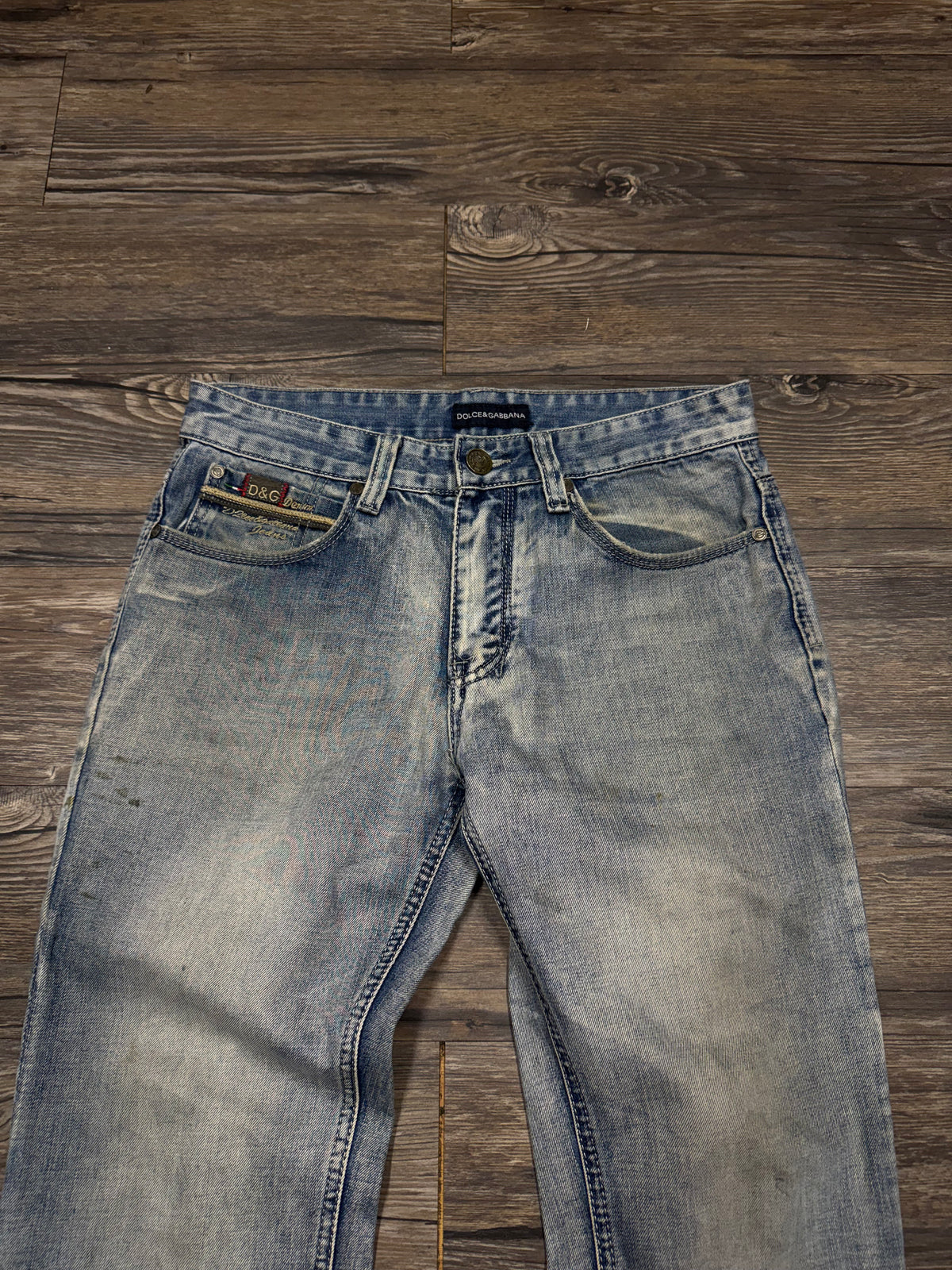 DOLCE & GABBANA 00’s LIGHTWASH SLIMFIT DENIM JEANS (31)