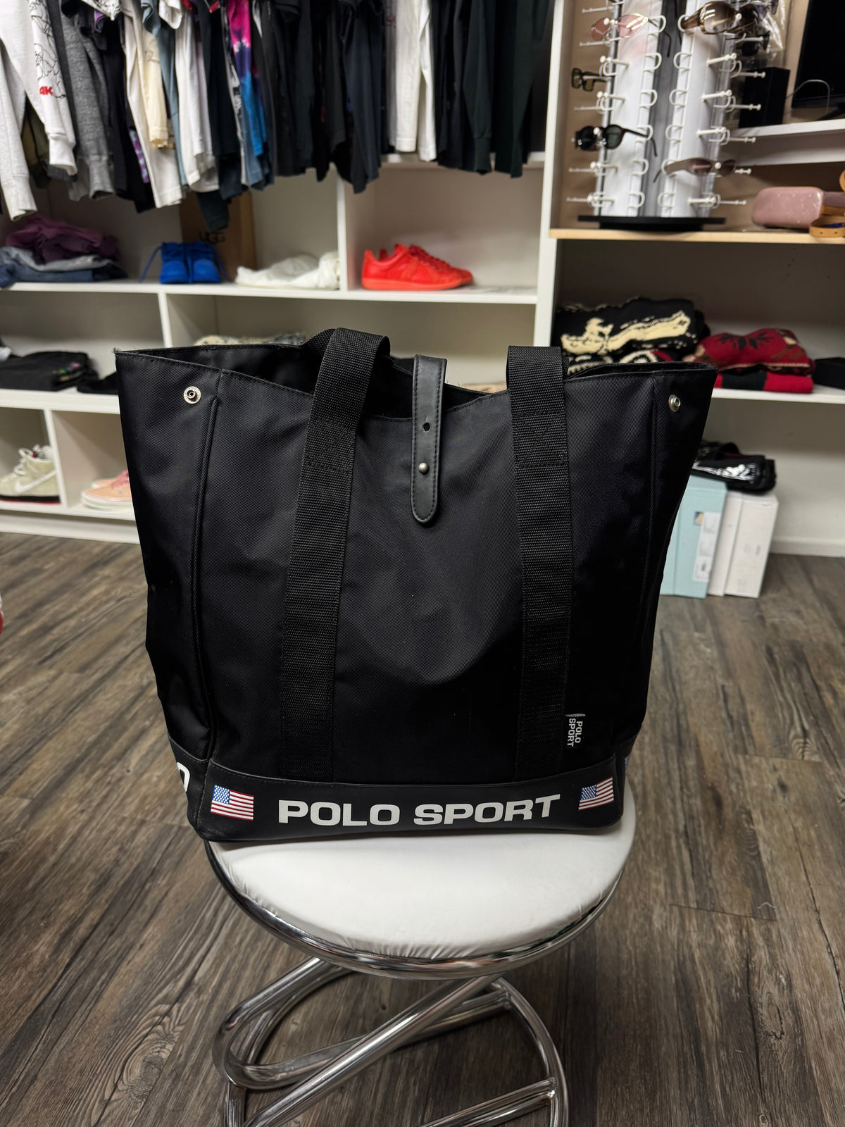 POLO SPORT 1990 NYLON TOTE BAG (OS)
