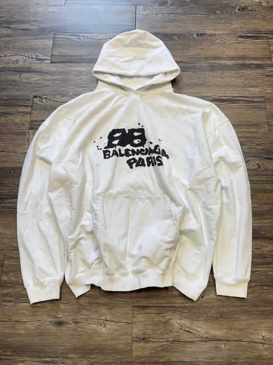 BALENCIAGA GRAFFITI HAND DRAWN HOODIE (M)