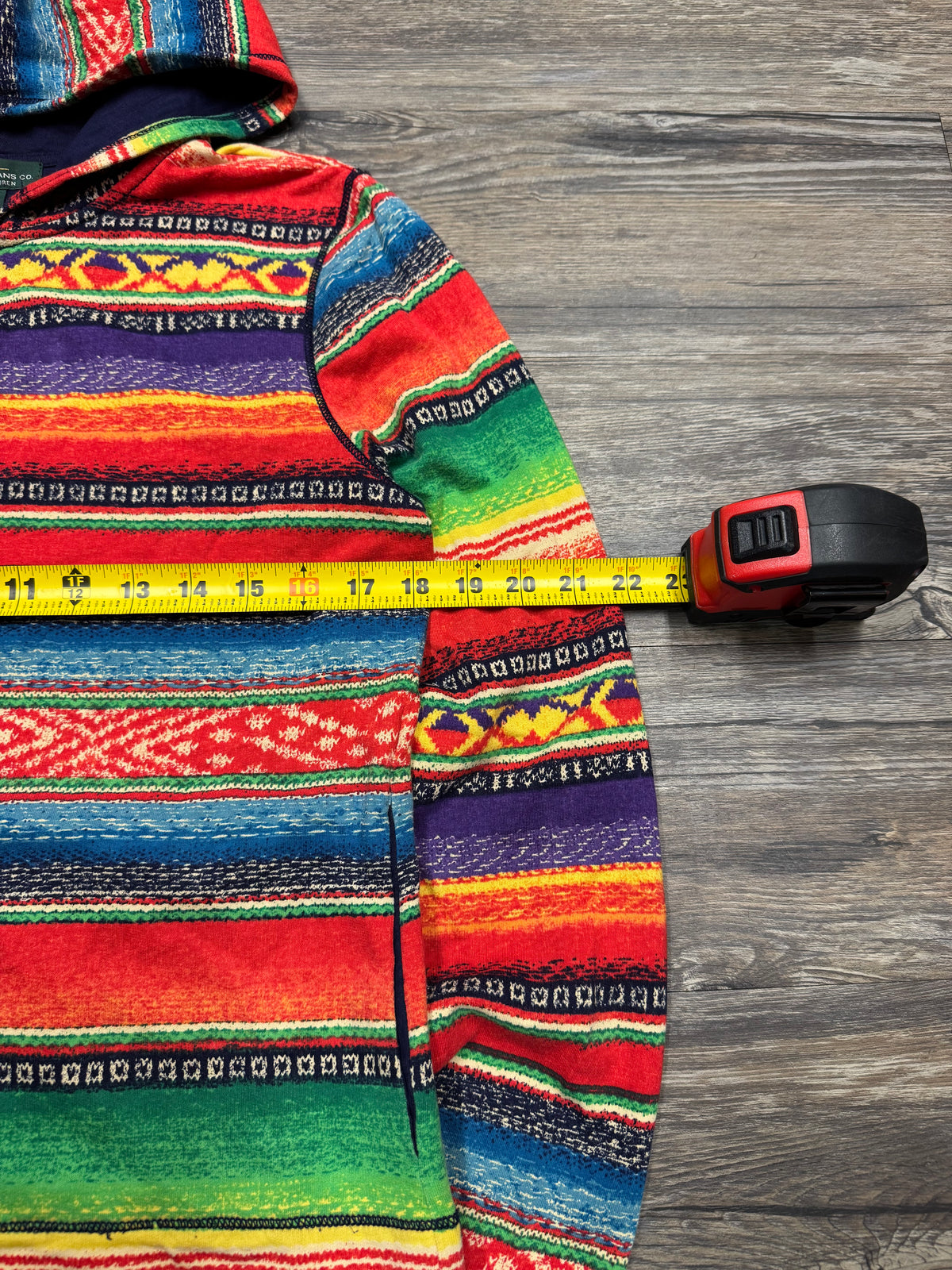 POLO RALPH LAUREN JEANS AZTEC ZIP-UP HOODIE (M)