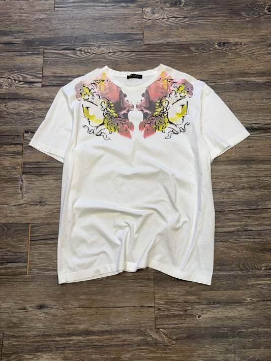 VERSACE MEDUSA HEAD PAINTED T-SHIRT (L)