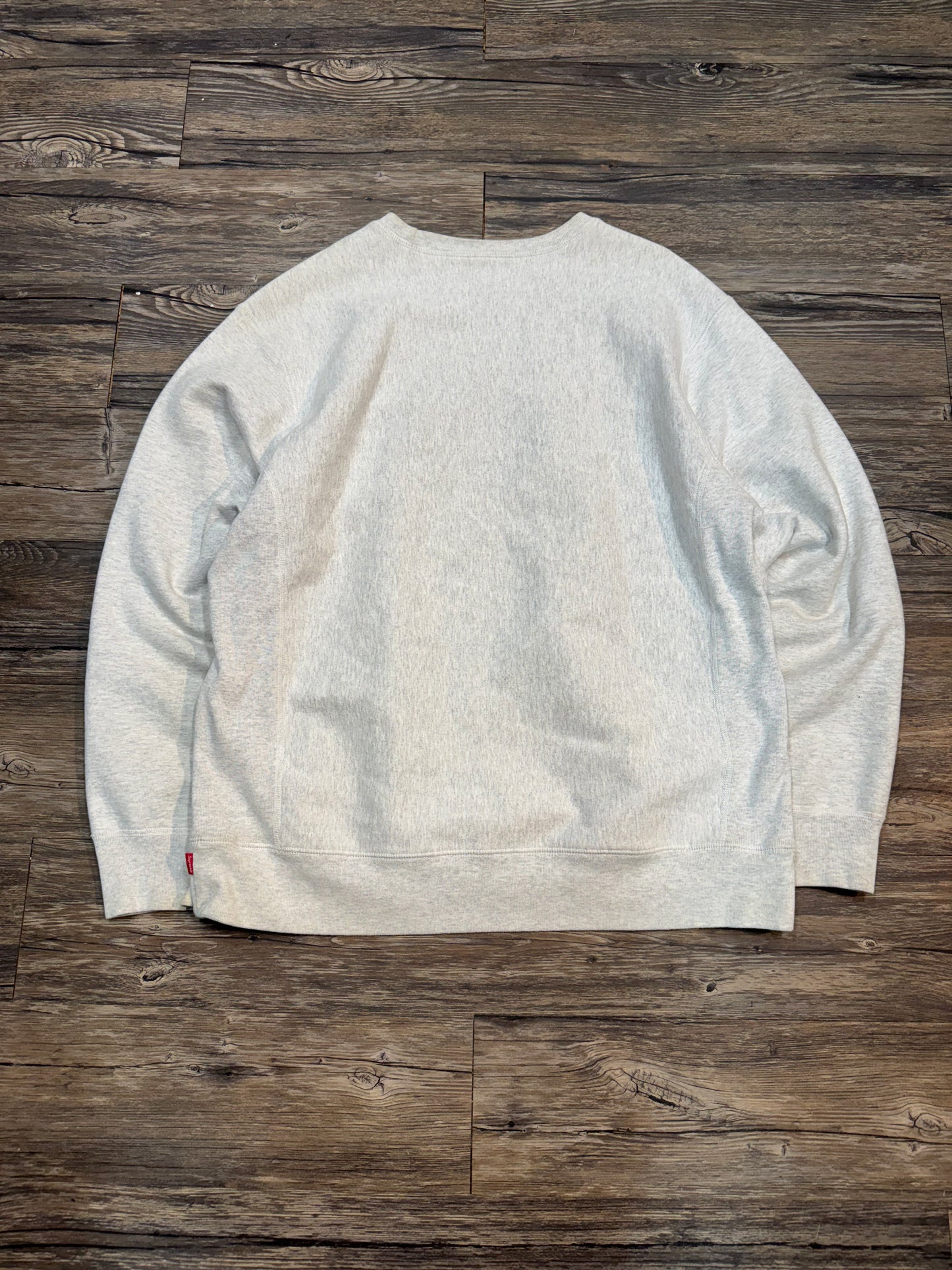 SUPREME BOX LOGO GRAY CREWNECK (XL)