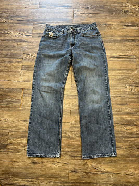 CINCH UP BOOTCUT Y2K JEANS (34x32)