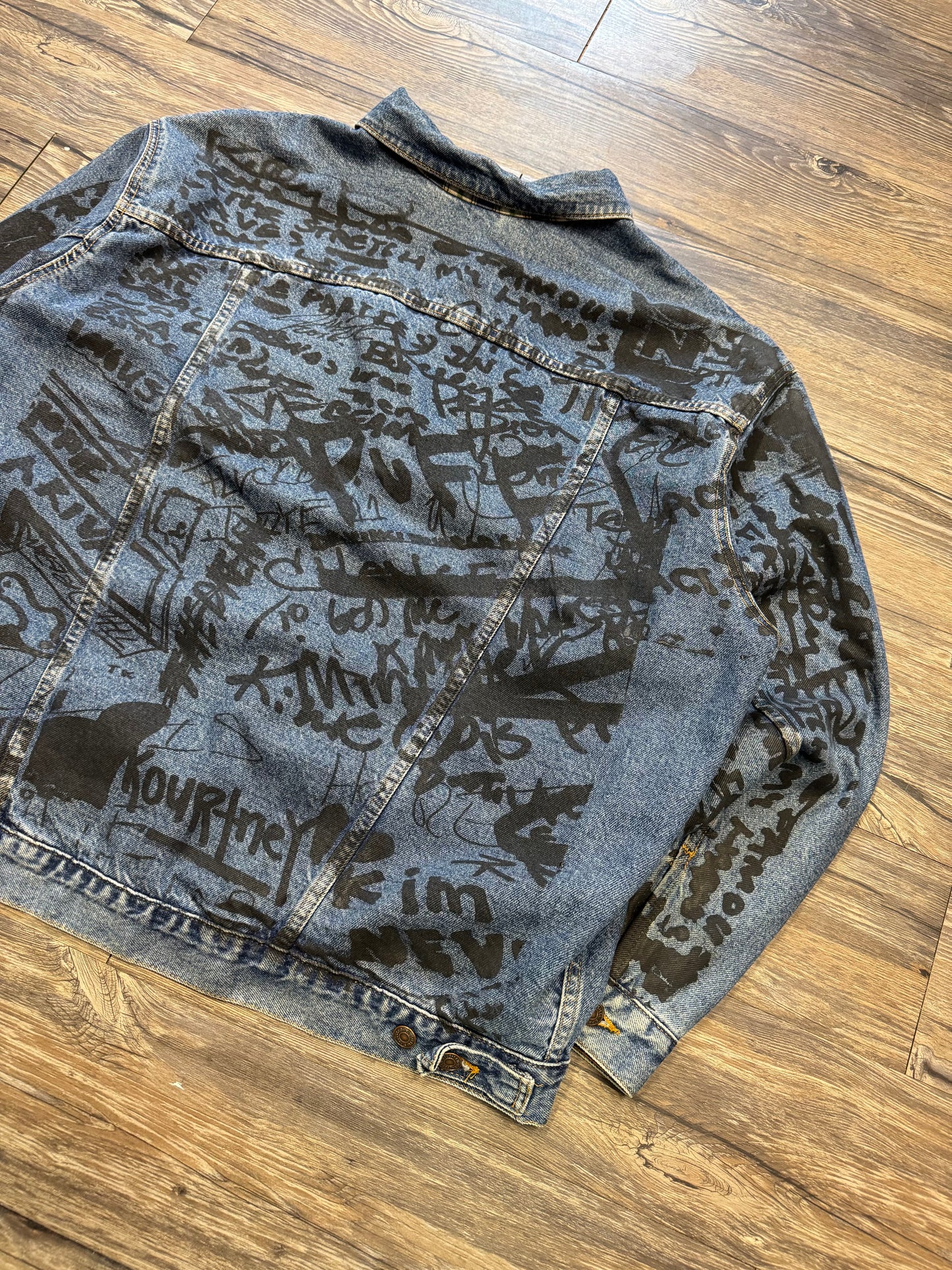 KANYE WEST X LEVI'S VINTAGE NOTEBOOK PLAID LINED DENIM JACKET (XL)