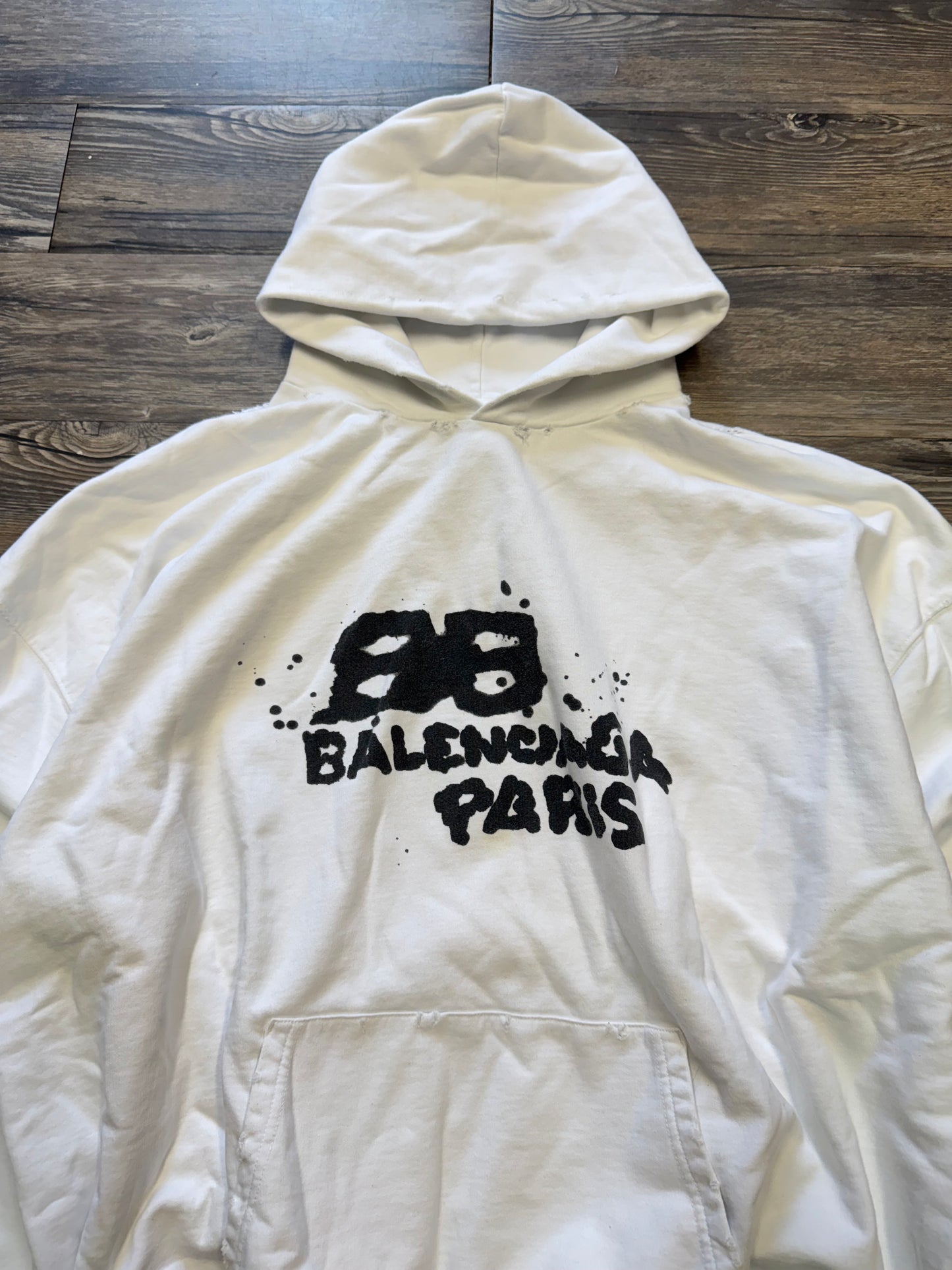 BALENCIAGA GRAFFITI HAND DRAWN HOODIE (M)