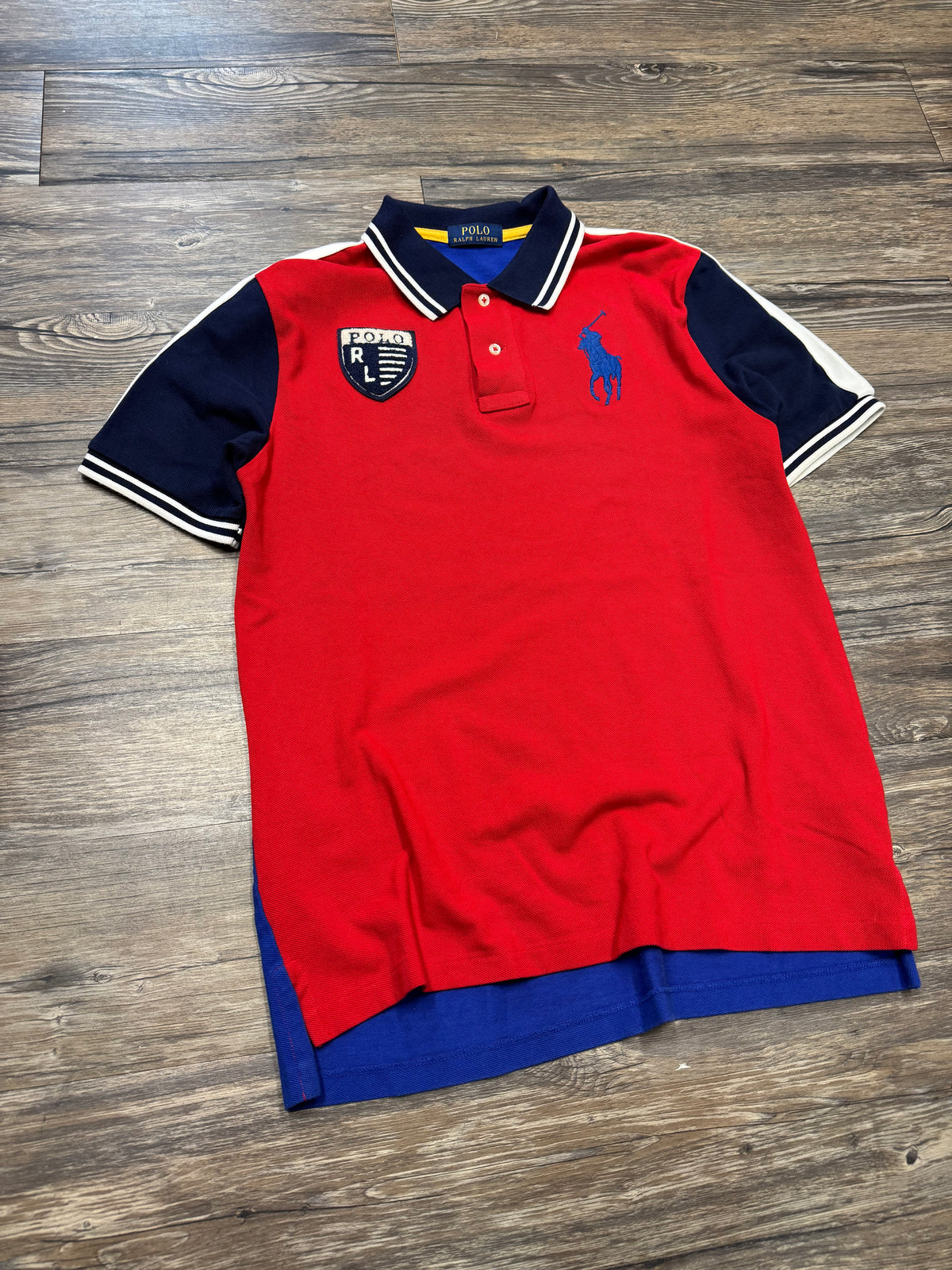 POLO RALPH LAUREN BIG PONY COLORBLOCK POLO (M)