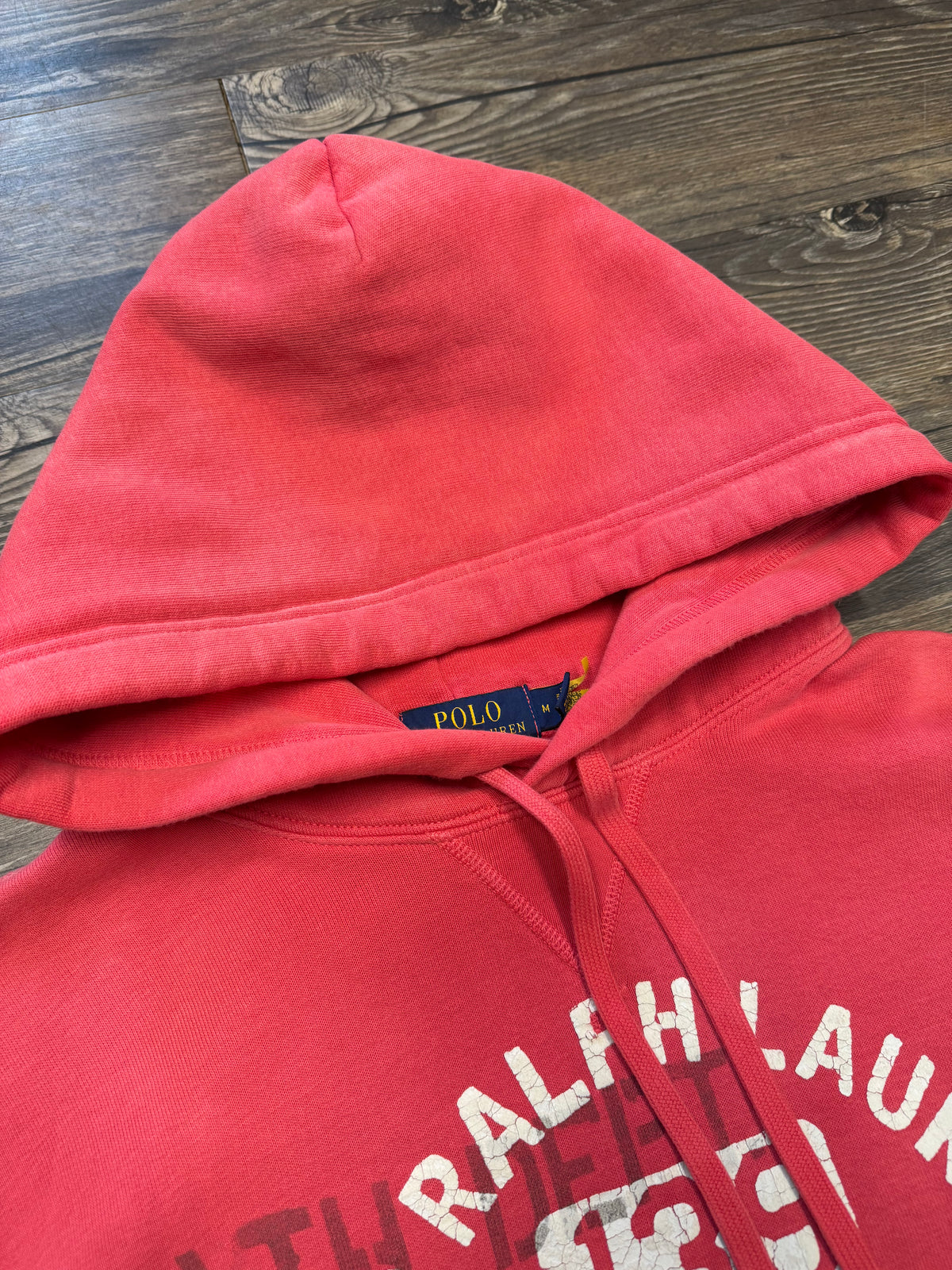 POLO RALPH LAUREN SALMON BEDFORD PHYS. ED HOODIE (M)