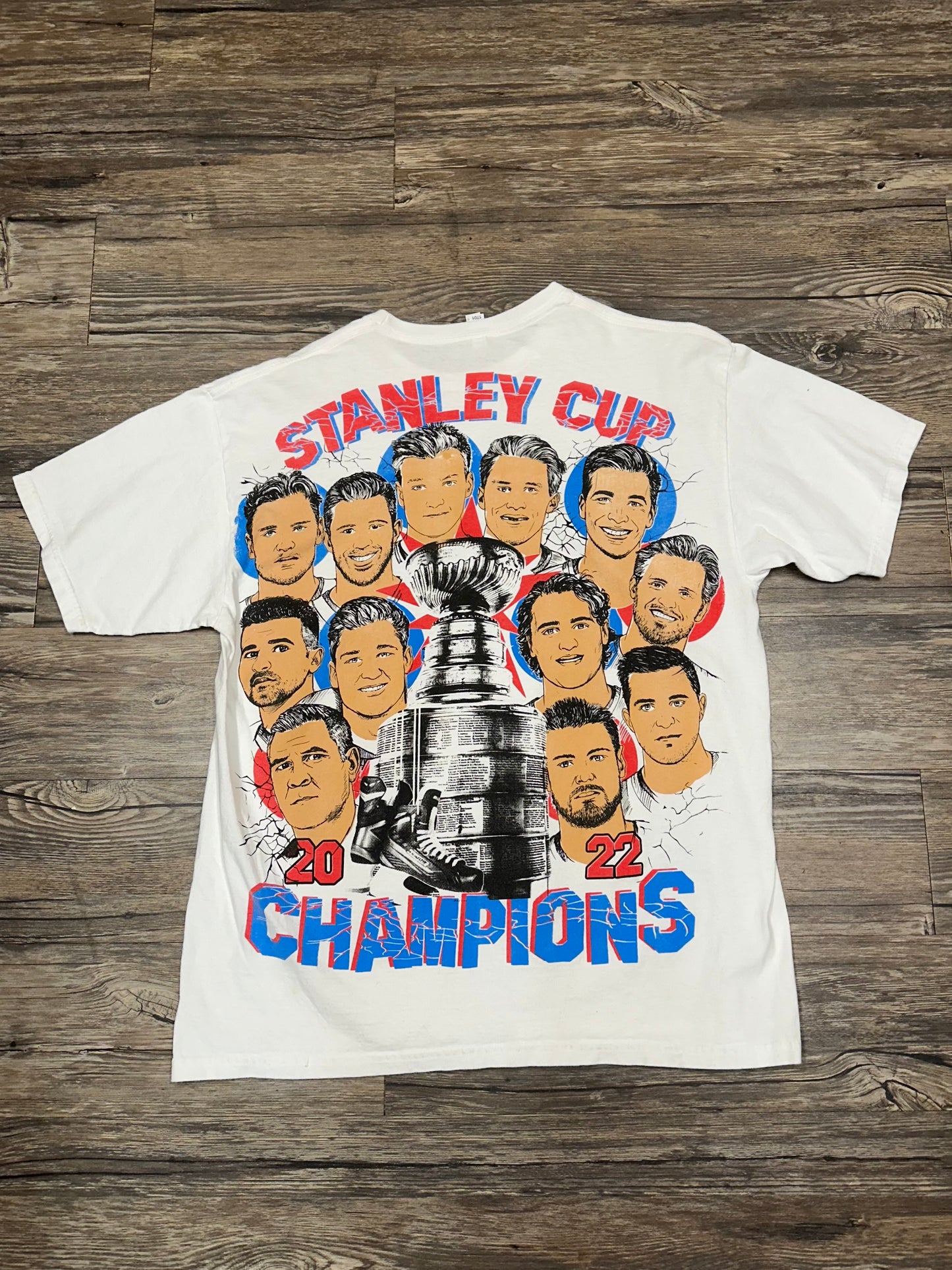 VINTAGE RANGERS STANLEY CUP CHAMPIONS T-SHIRT (XL)