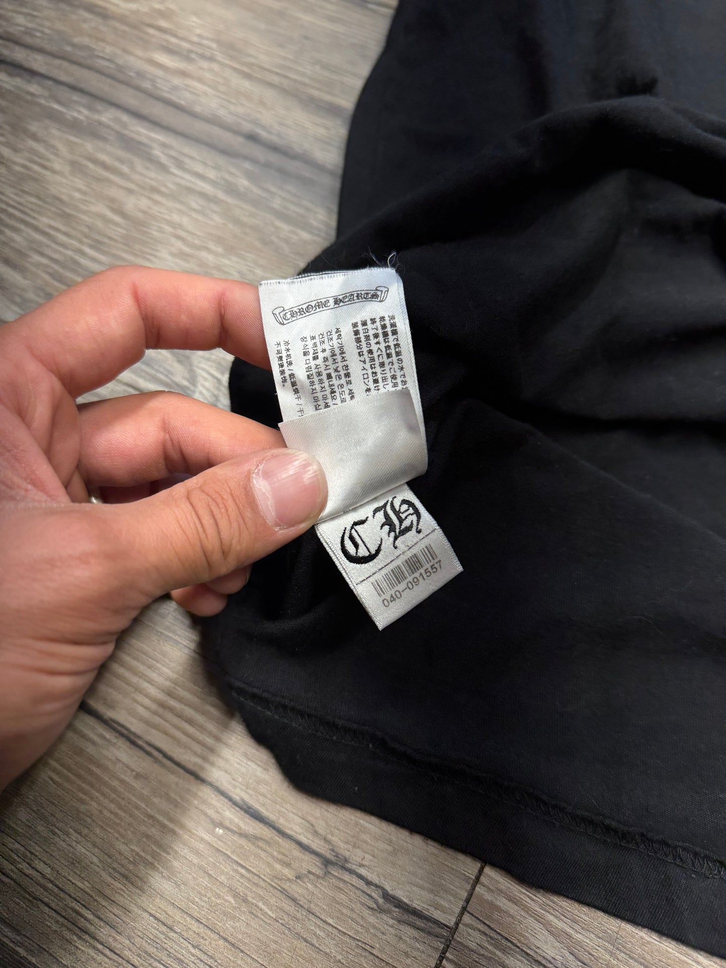 CHROME HEARTS CLASSIC BLACK TEE (M)