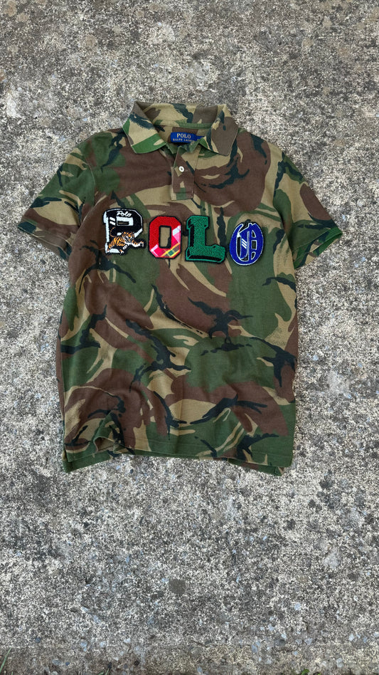 POLO RALPH LAUREN MIXED LOGO CAMO POLO (M)