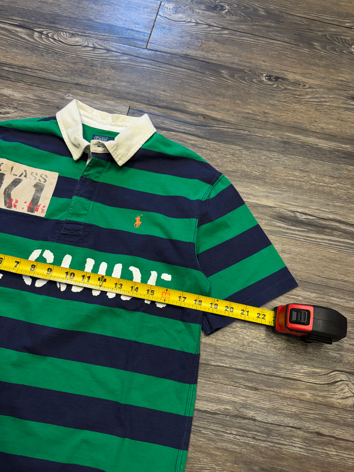 POLO RALPH LAUREN STRIPED GUIDE POLO (M)