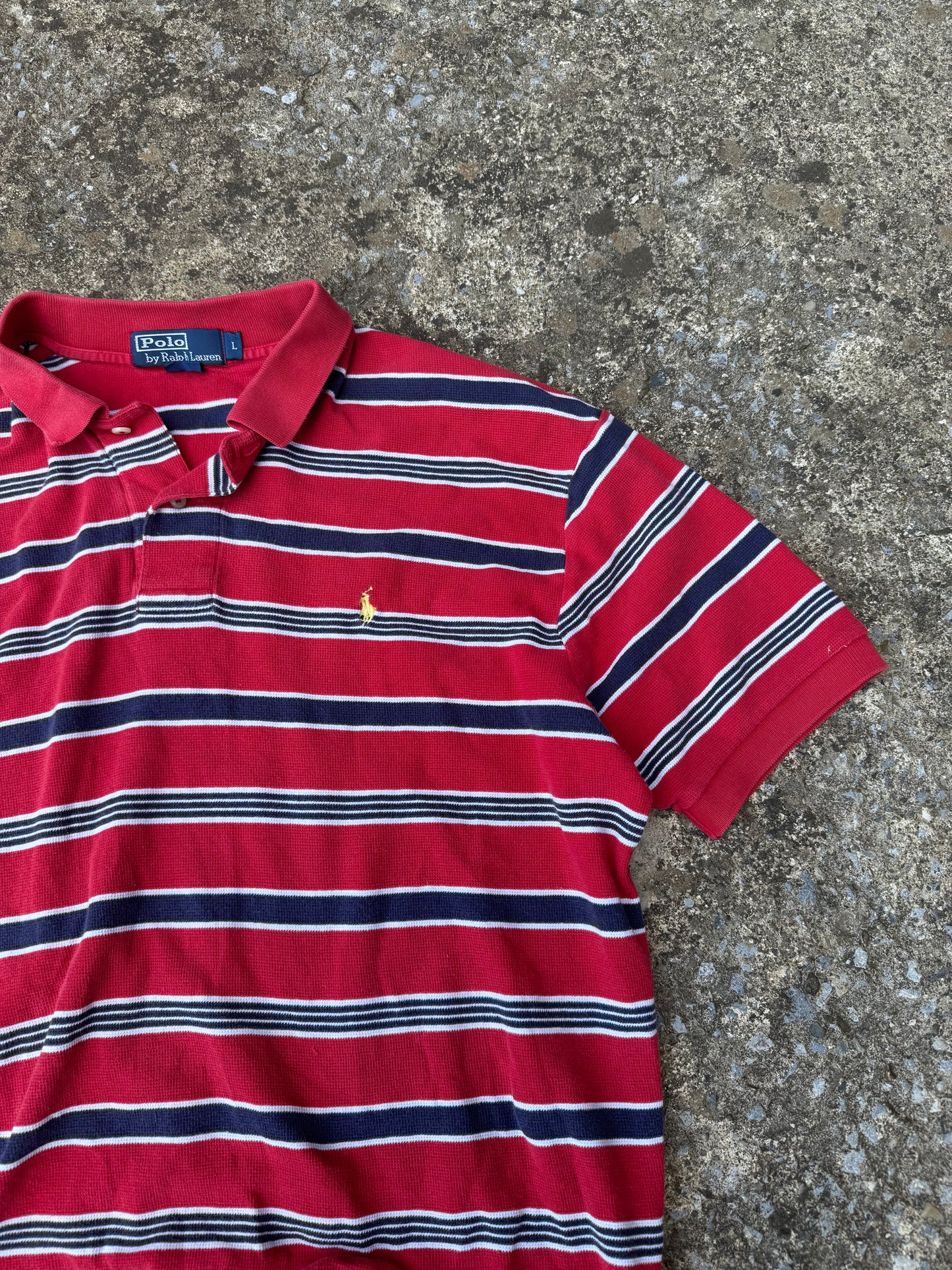 RALPH LAUREN STRIPED POLO (L)