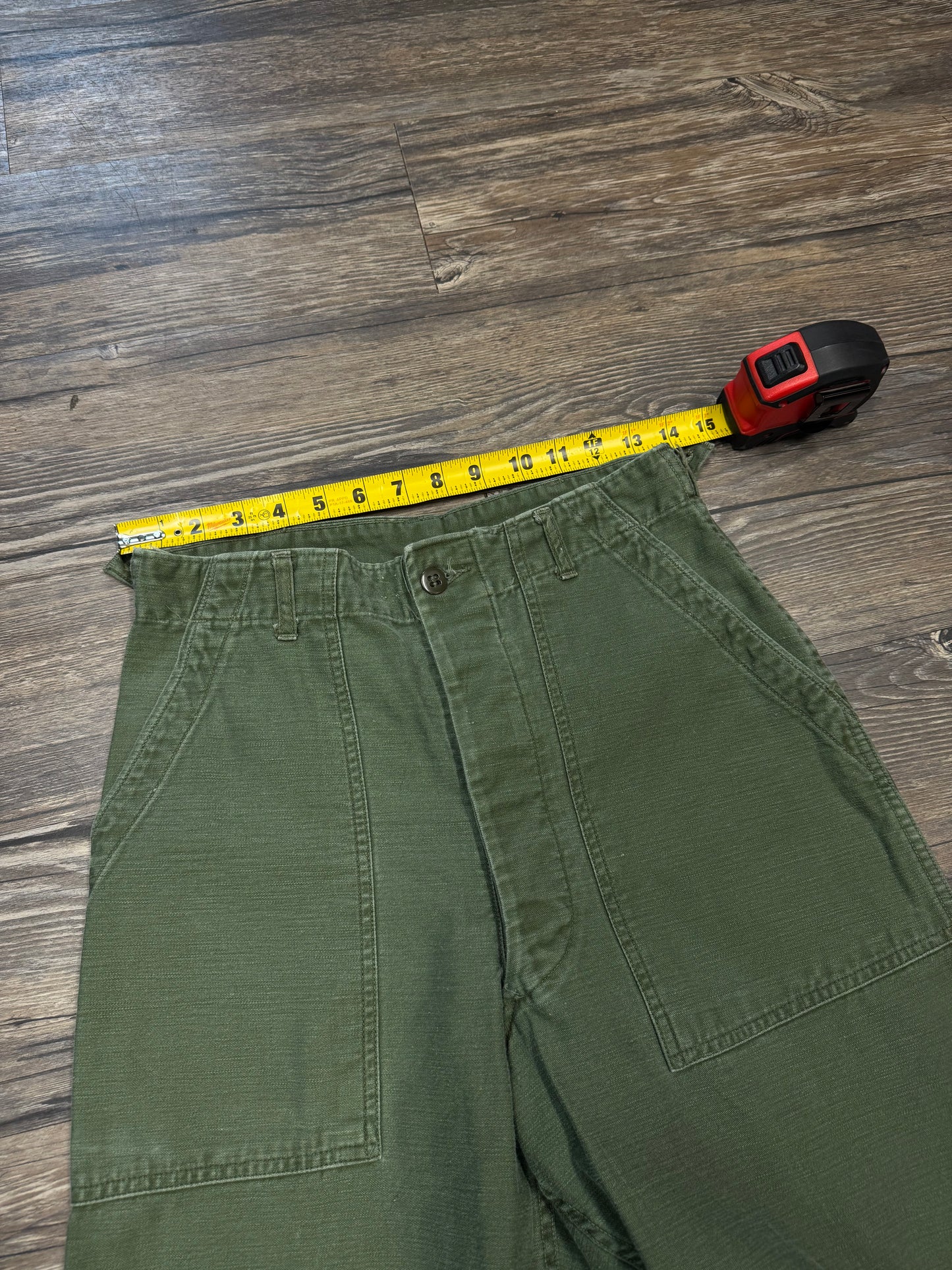 VINTAGE 70’S OG 107 MILITARY ARMY PANTS (30)