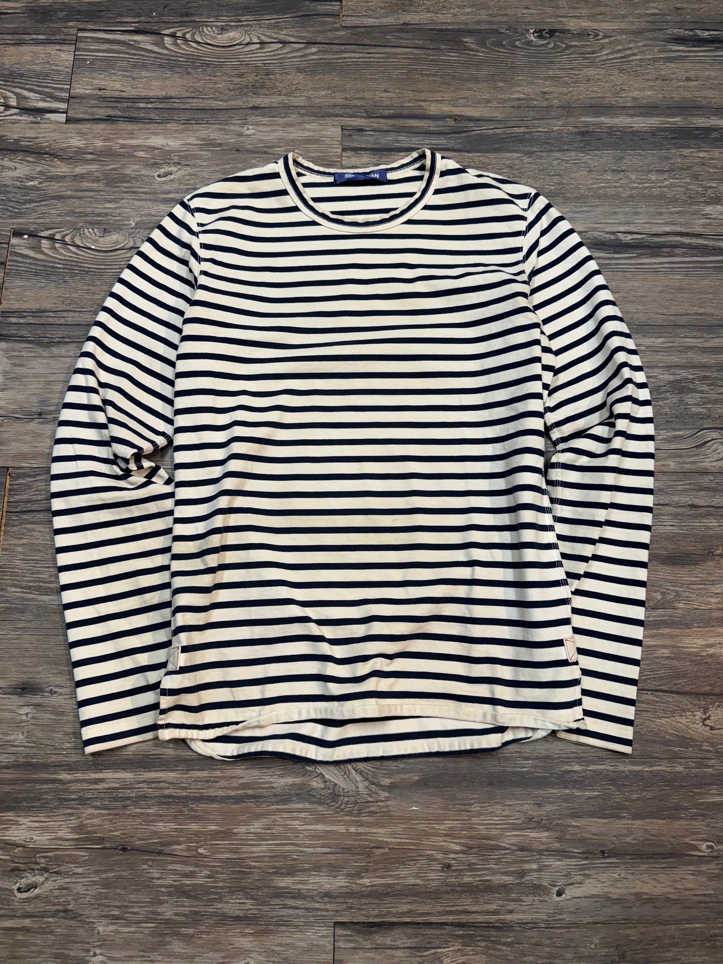 JUNYA WATANABE STRIPPED LONG SLEEVE T-SHIRT (MEDIUM)