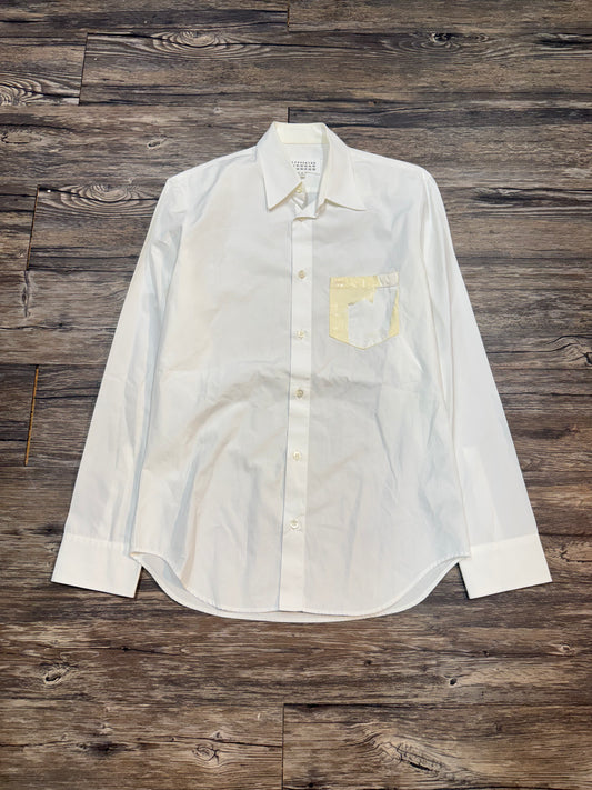 MAISON MARGIELA PLASTIC POCKET BUTTON-UP (M)