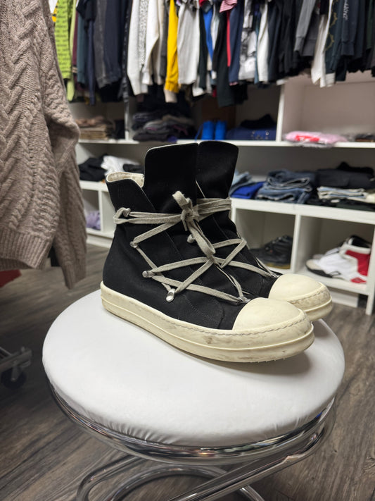 RICK OWENS DRKSHDW CANVAS HIGH TOPS (9)