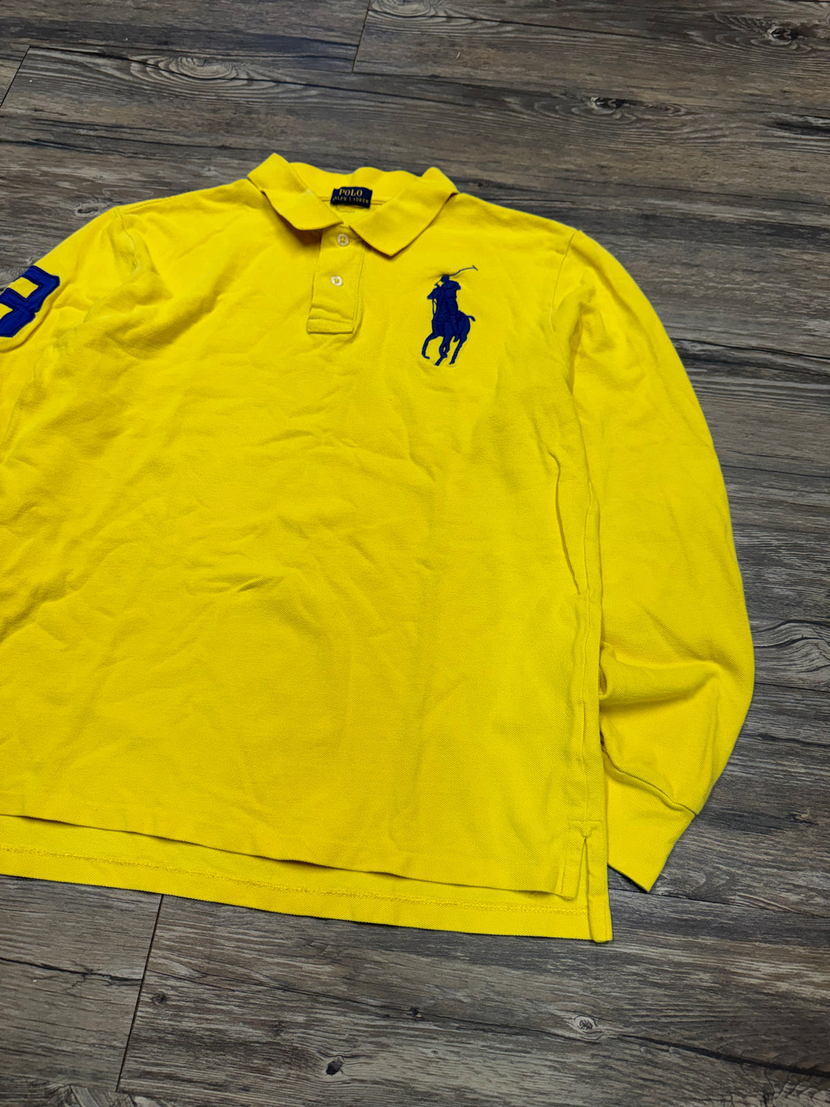 POLO RALPH LAUREN
BIG PONY YELLOW LS POLO (M)
