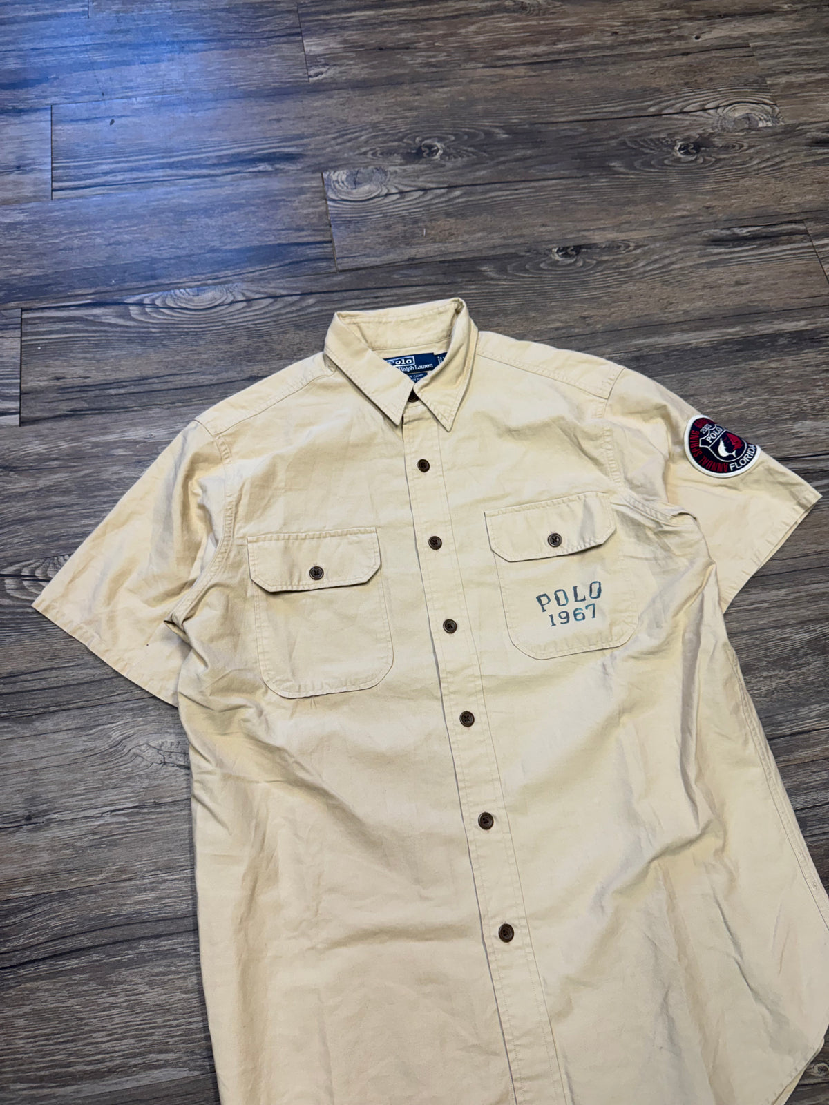 POLO RALPH LAUREN 2003 SHARK BUTTON UP SHIRT (M)