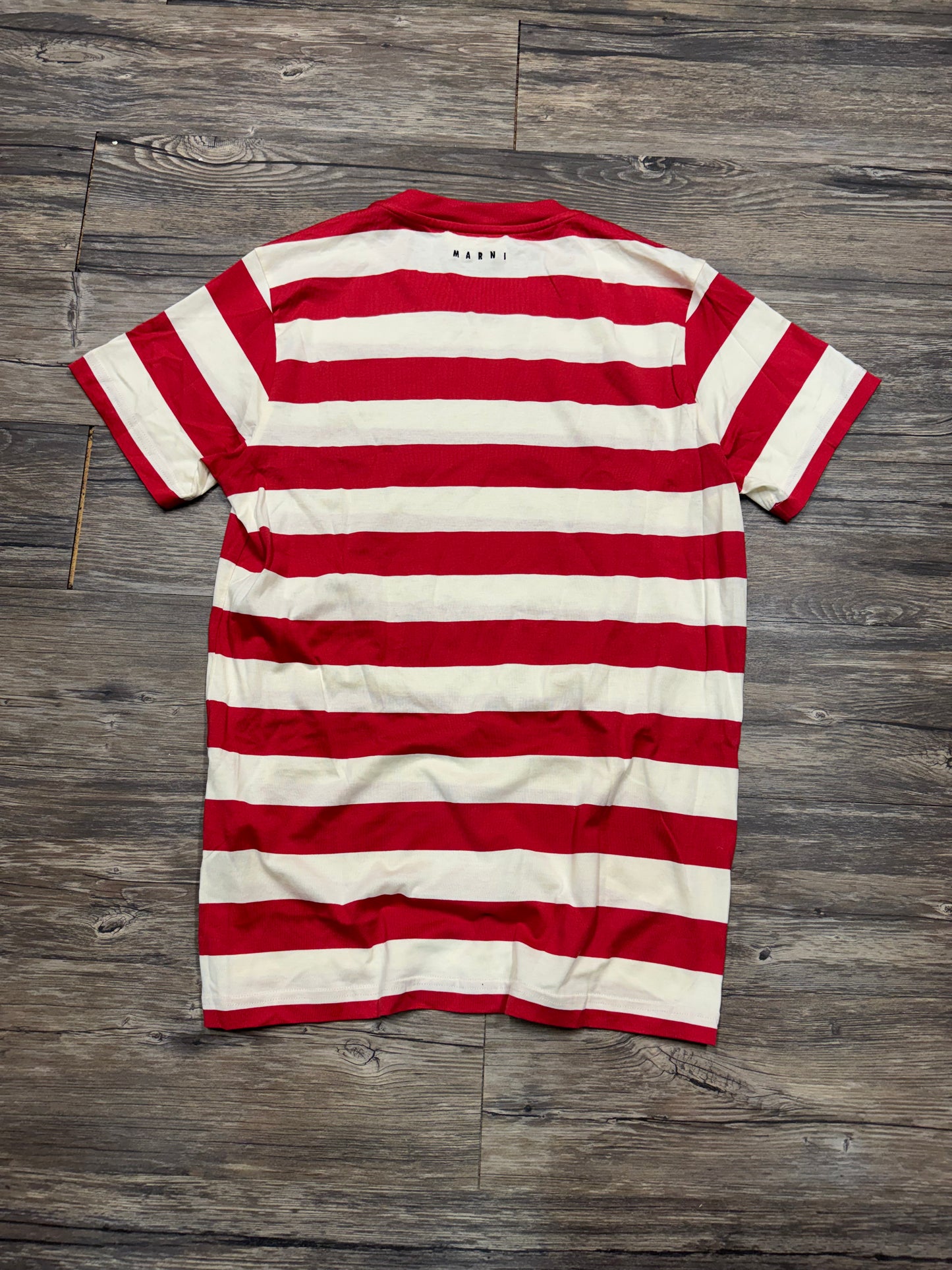 MARNI RED STRIPED TEE (M)