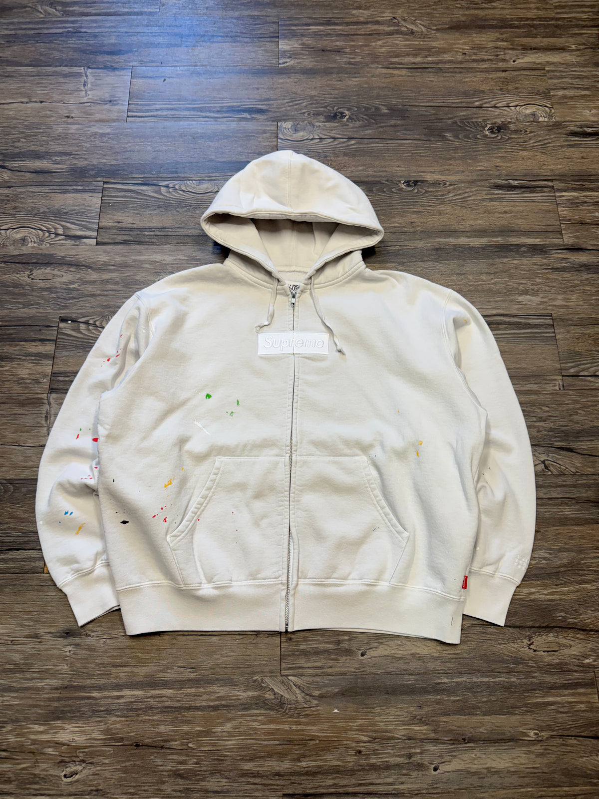 SUPREME X MAISON MARGIELA ZIP UP BOX LOGO (L)