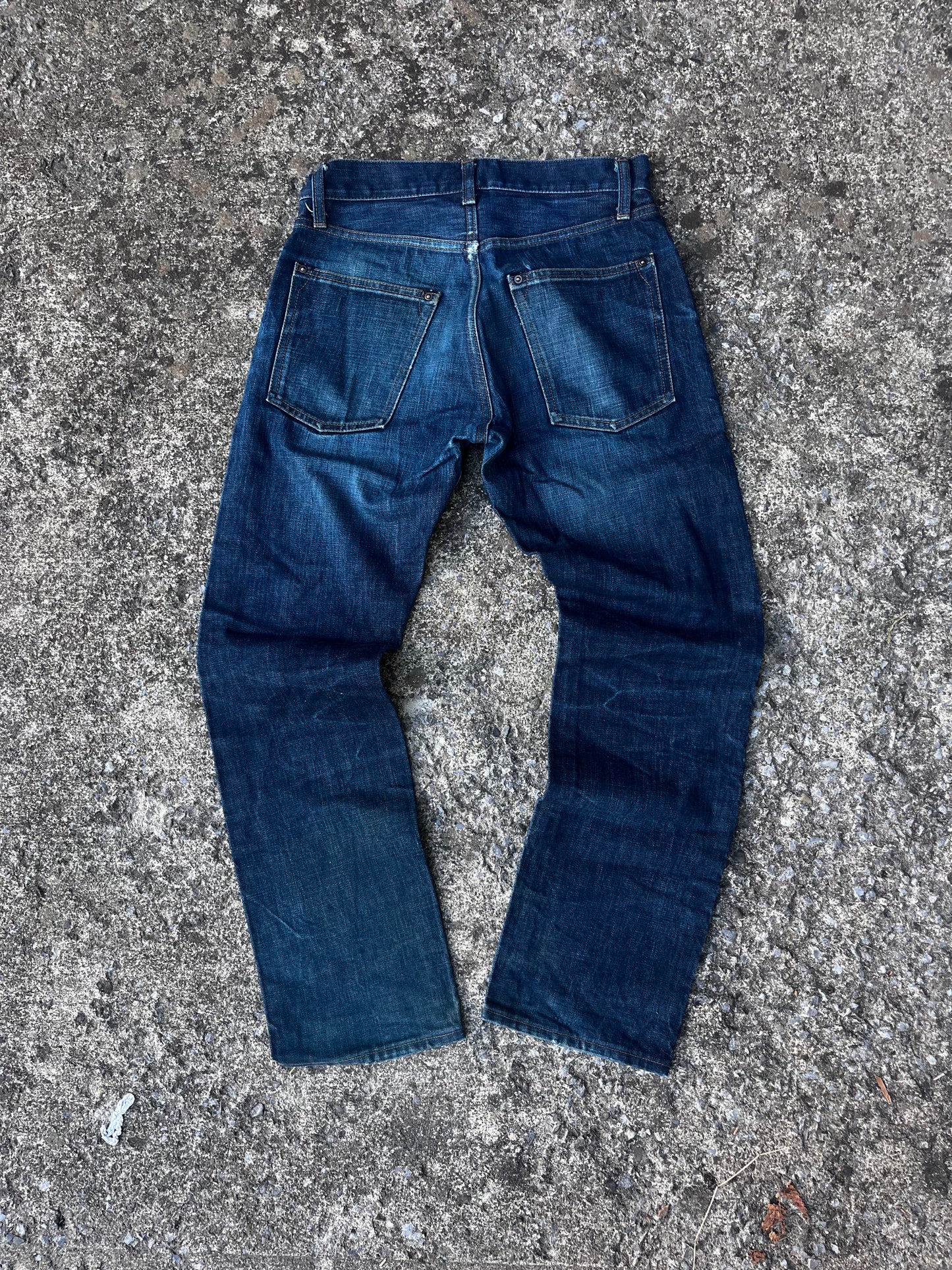 NOM DE GUERRE DARK WASH DENIM