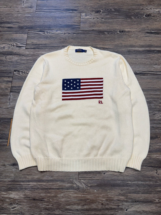 POLO RALPH LAUREN AMERICAN FLAG KNIT (L)