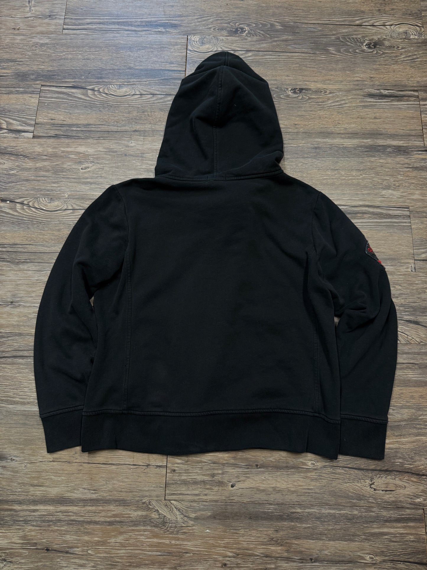 RALPH LAUREN ARMY SIDE-ZIP HOODIE (M)