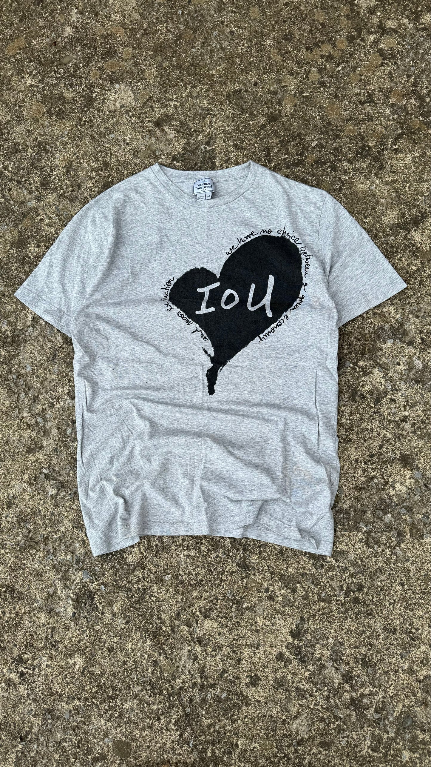 VIVIENNE WESTWOOD IOU GRAPHIC TEE (M)