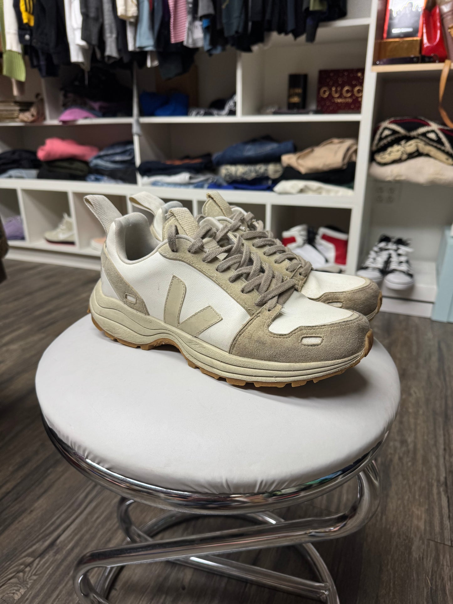 RICK OWENS VEJA RUNNER SNEAKER (10.5)