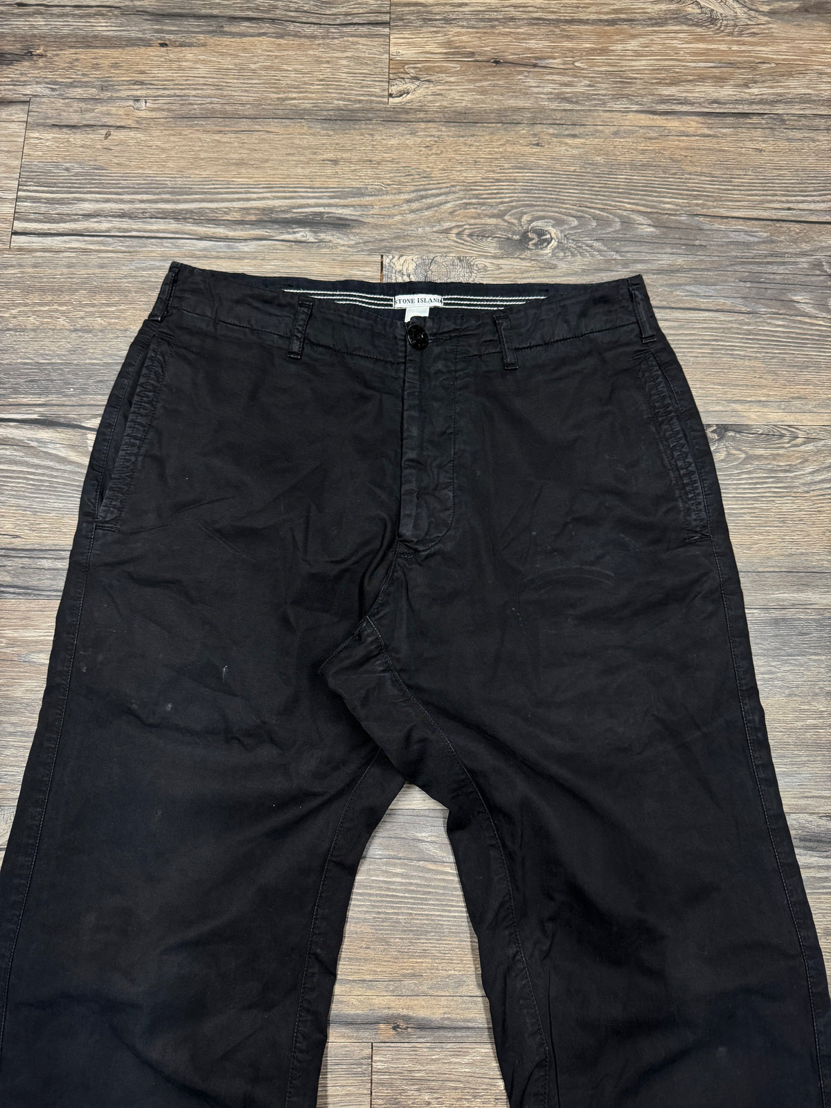 VTG 90’s STONE ISLAND STRAIGHT FIT WAXED CHINO PANTS (30)
