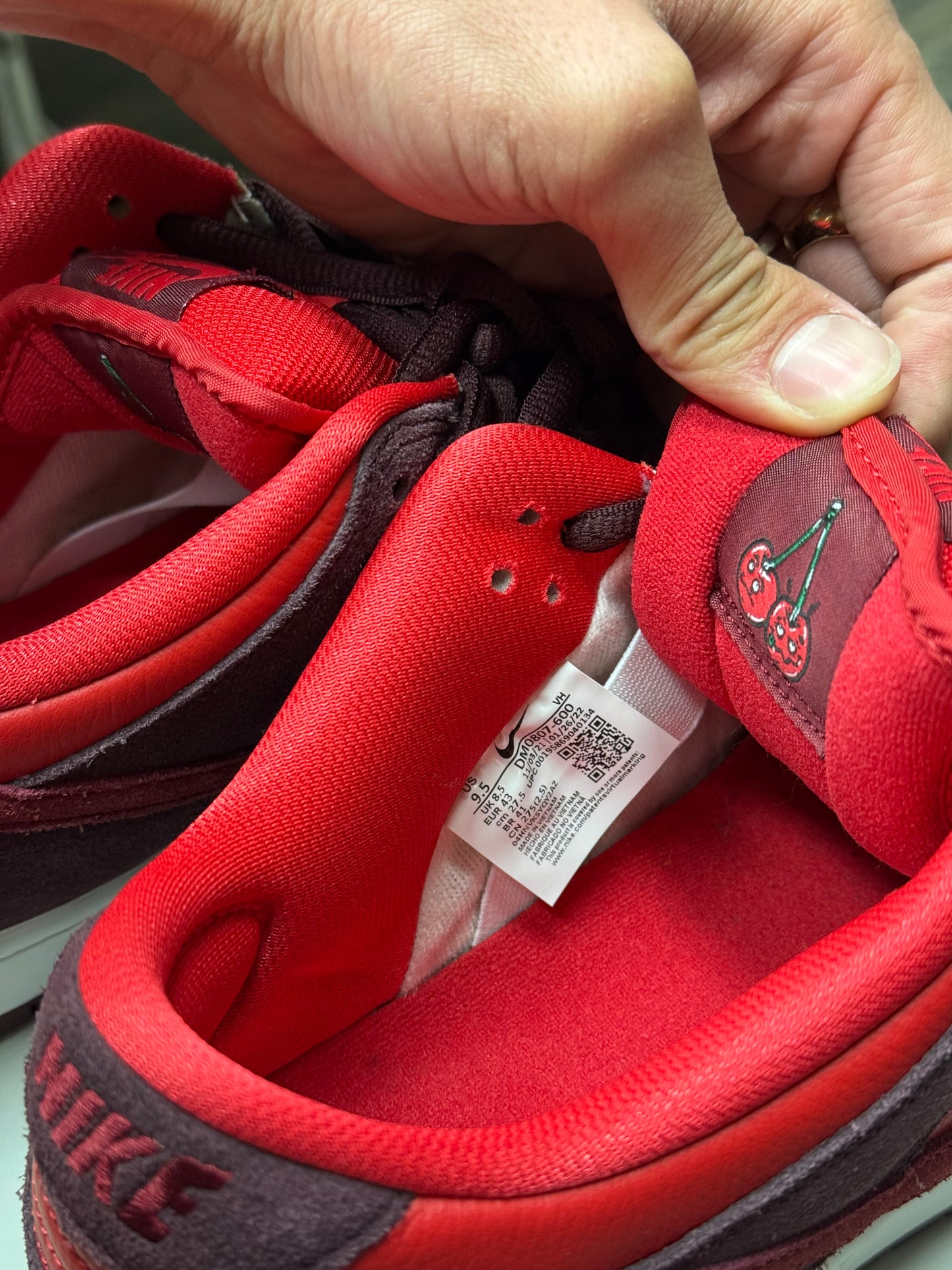 NIKE SB “CHERRY” LOW (9.5)