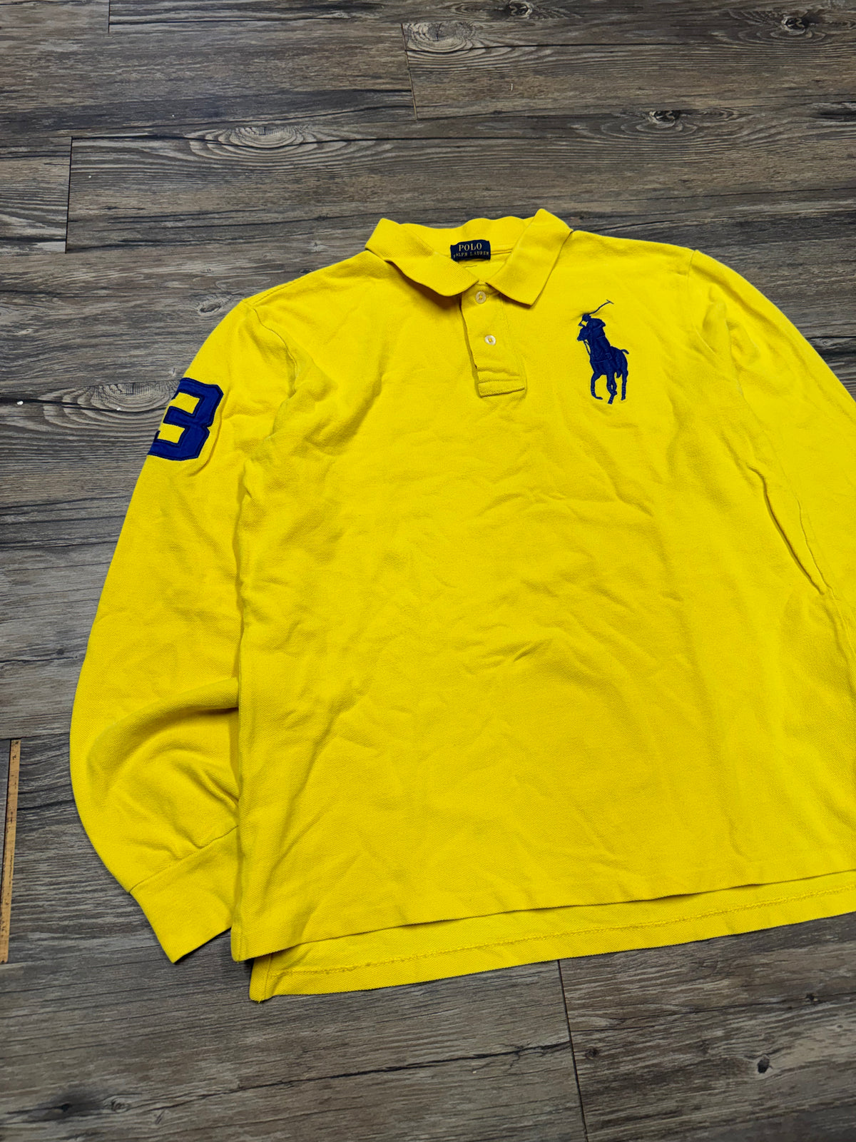 POLO RALPH LAUREN
BIG PONY YELLOW LS POLO (M)