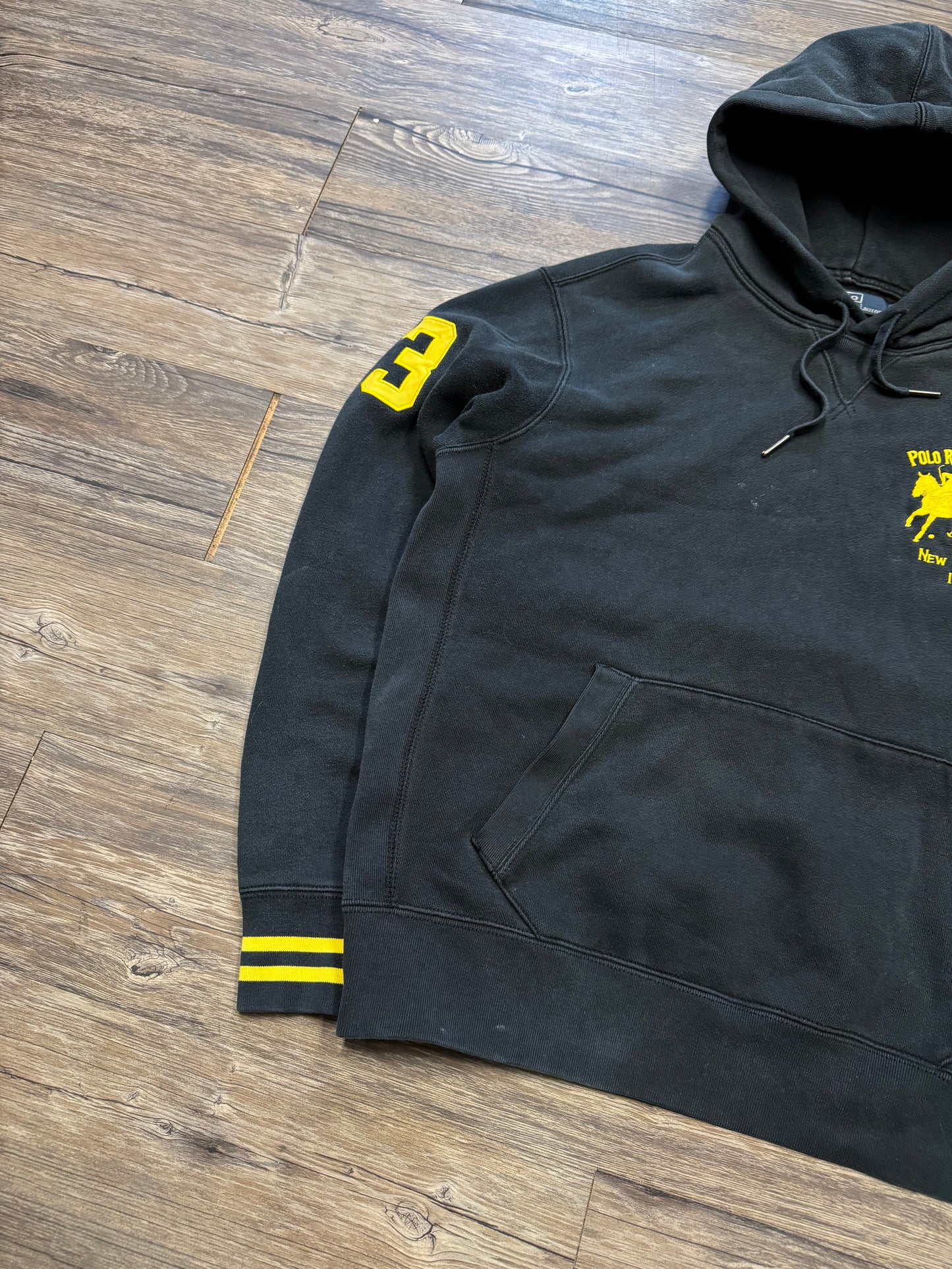POLO RALPH LAUREN VINTAGE NEW YORK VARSITY HOODIE (L)
