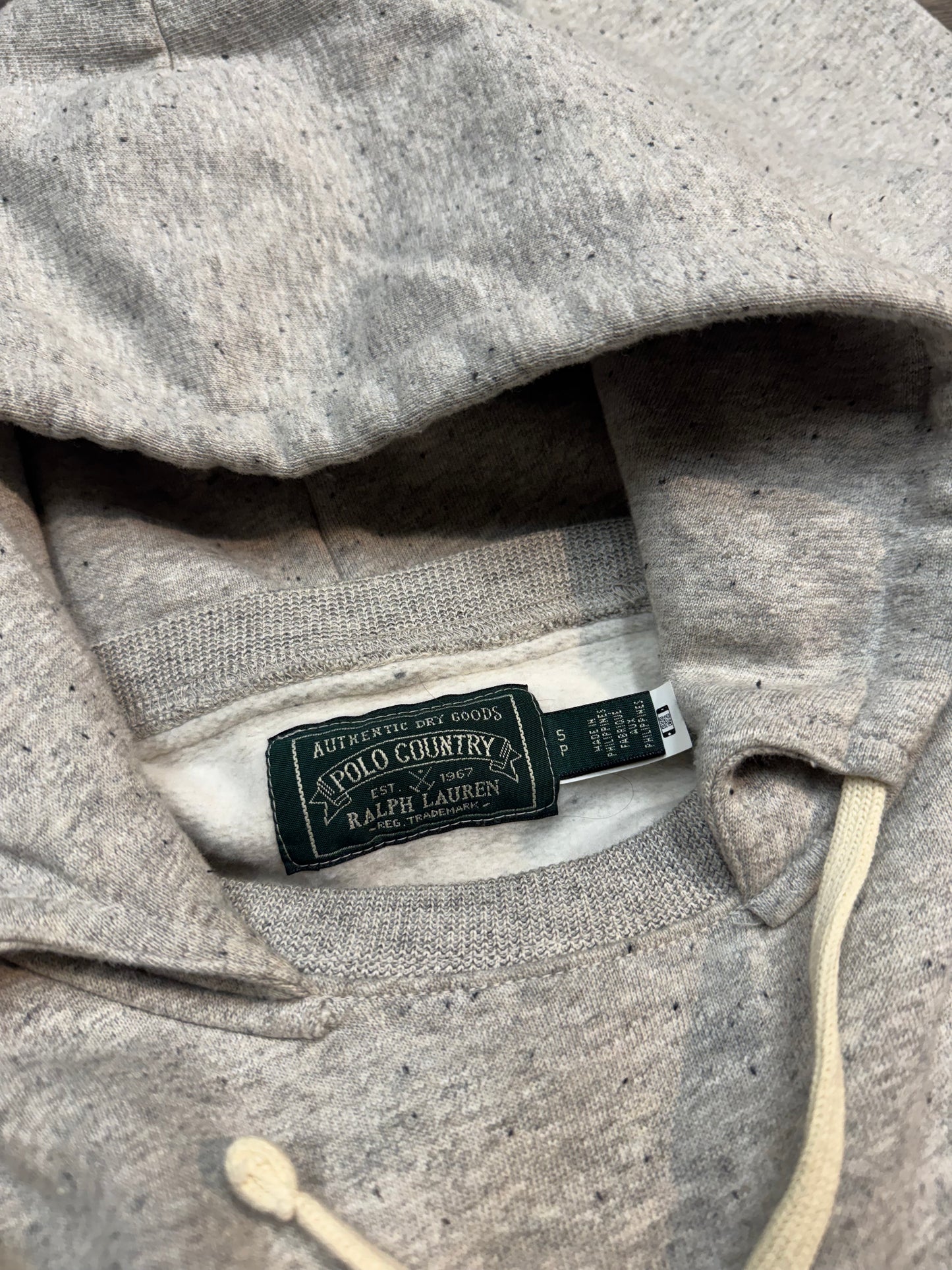 POLO COUNTRY EMBROIDERED AFTERHOOD HOODIE (S)