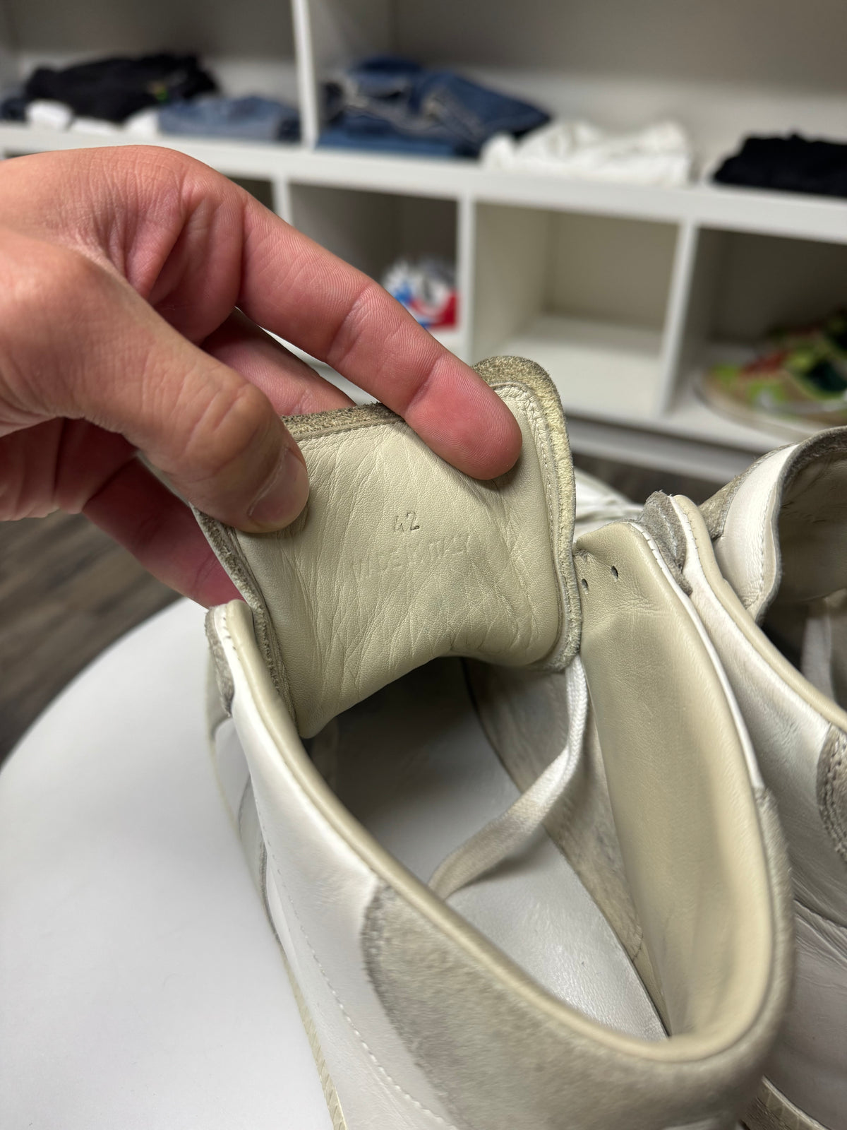 MAISON MARGIELA HI-TOP CLASSIC WHITE GATS (42)