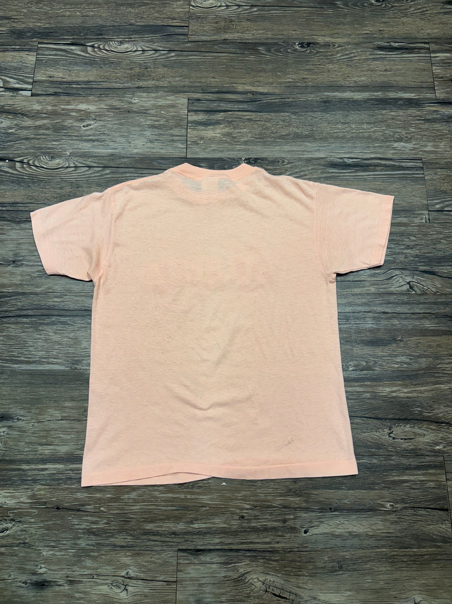 ATLANTA PUFF PRINT THIN 90’s SALMON T-SHIRT (L)
