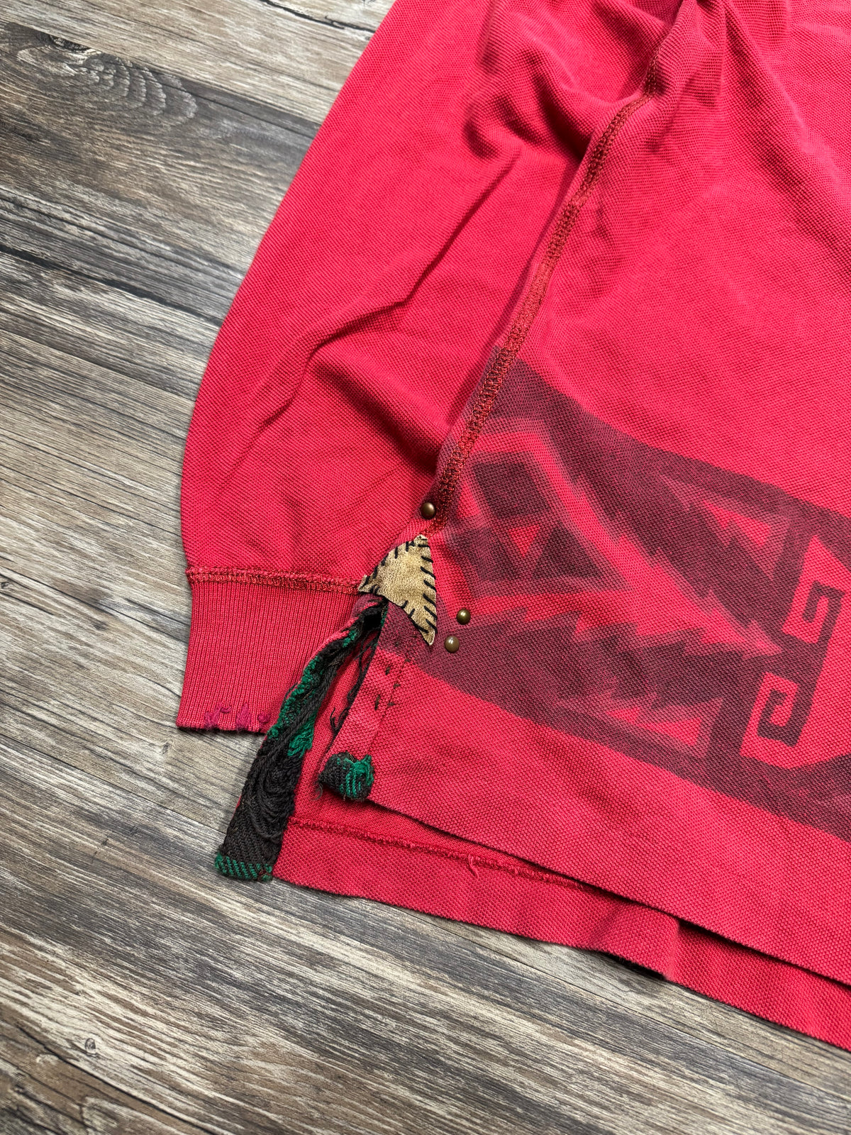 POLO RALPH LAUREN AZTEC FLAG 1/1 LONGSLEEVE POLO (L)