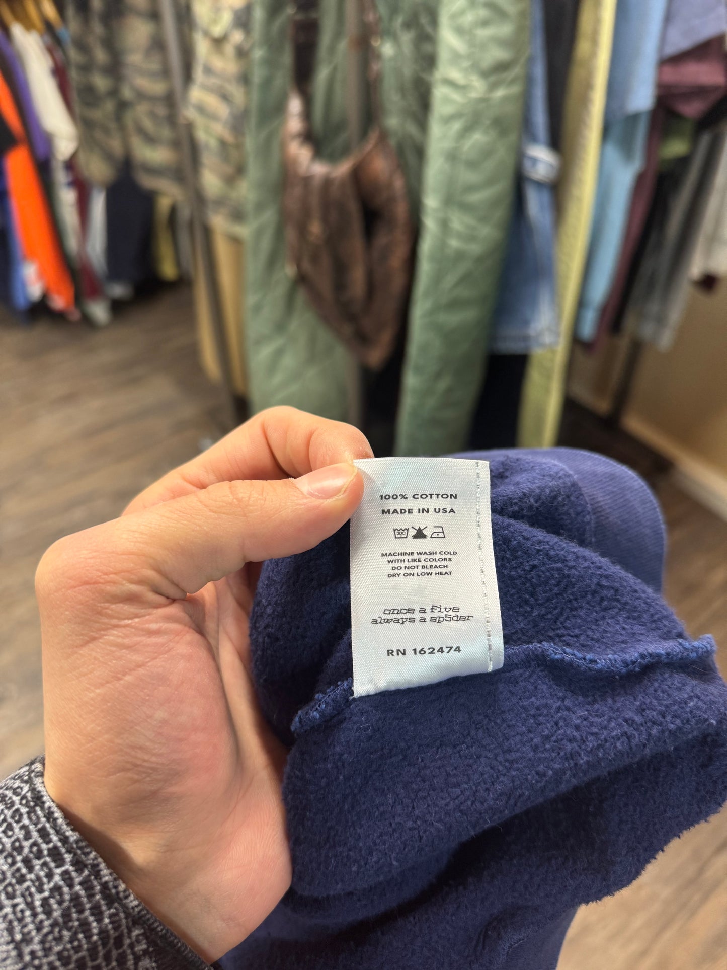 SP5DER PUNK V3 STUDDED HOODIE (XL)