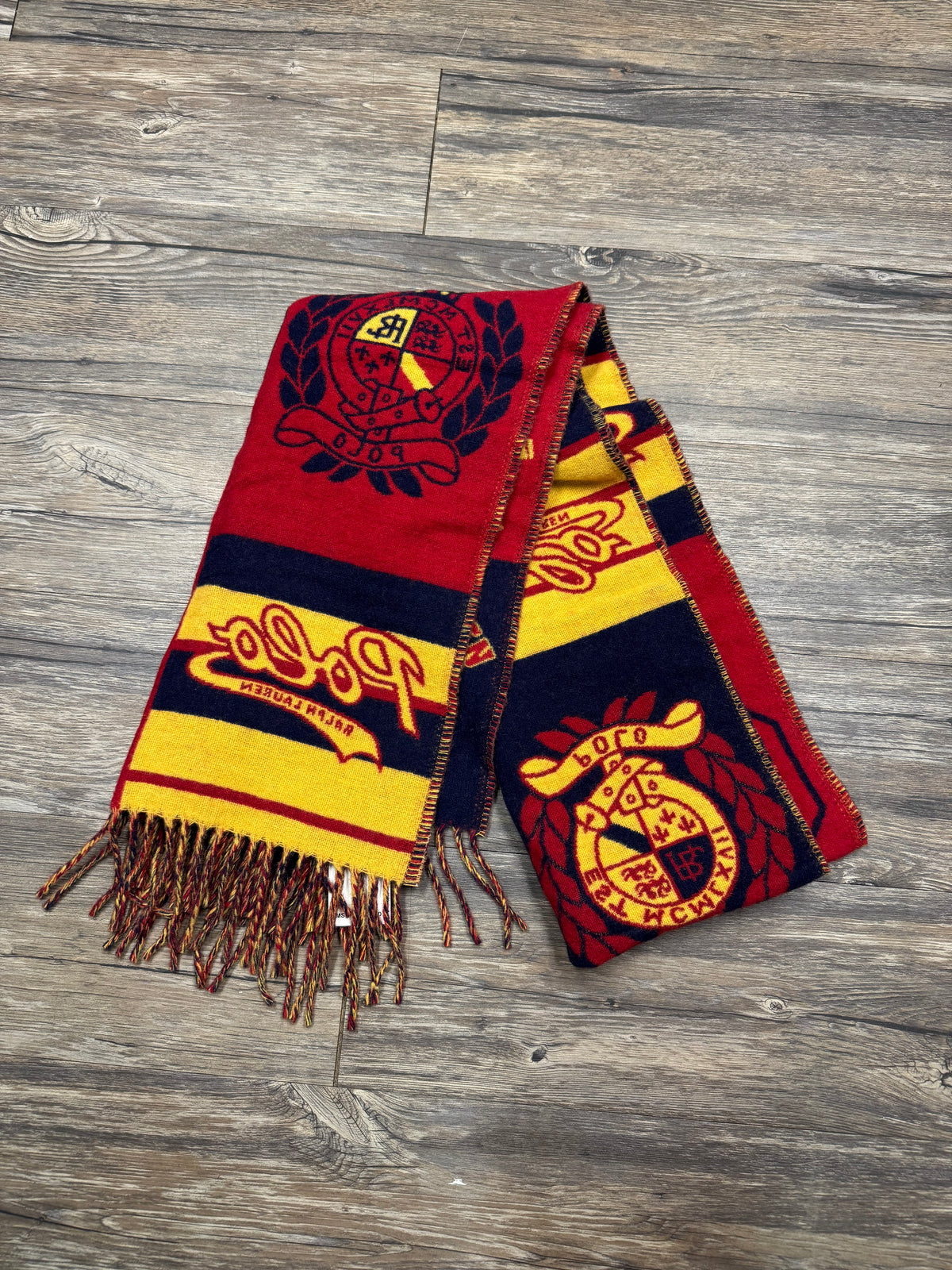 POLO RALPH LAUREN CREST COLLEGIATE SCARF (OS)