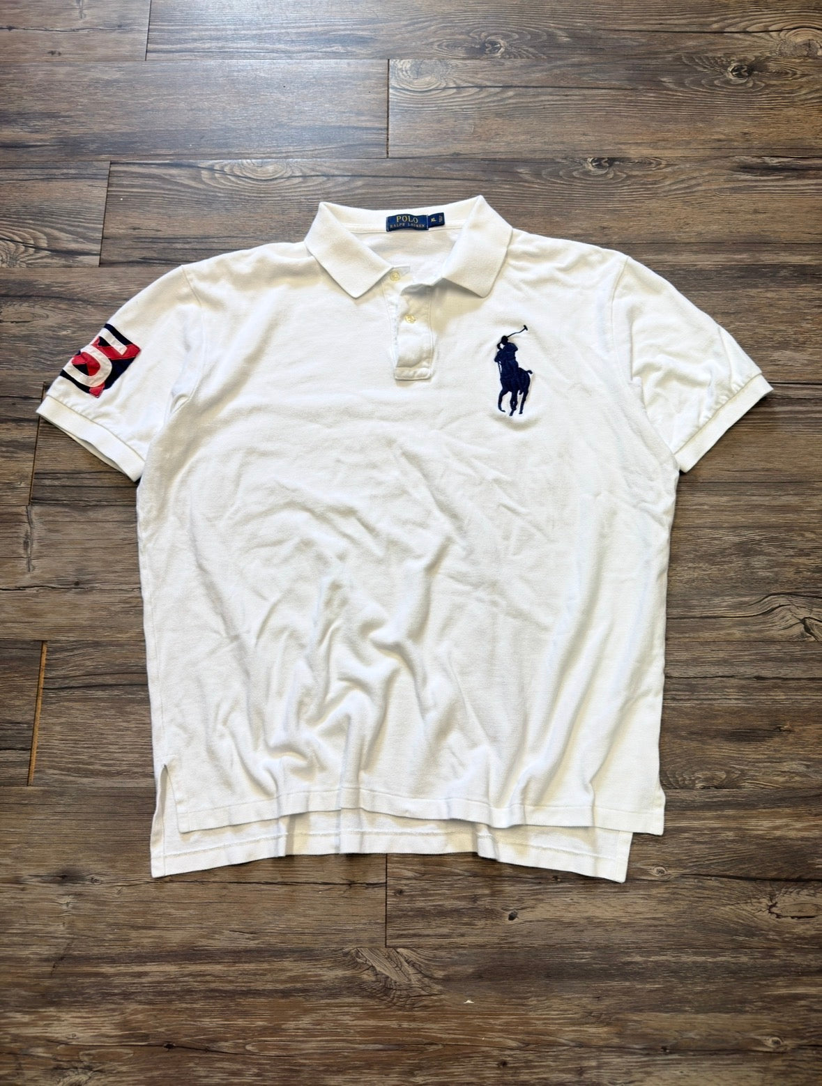 POLO RALPH LAUREN BIG PONY WHITE POLO (XL)