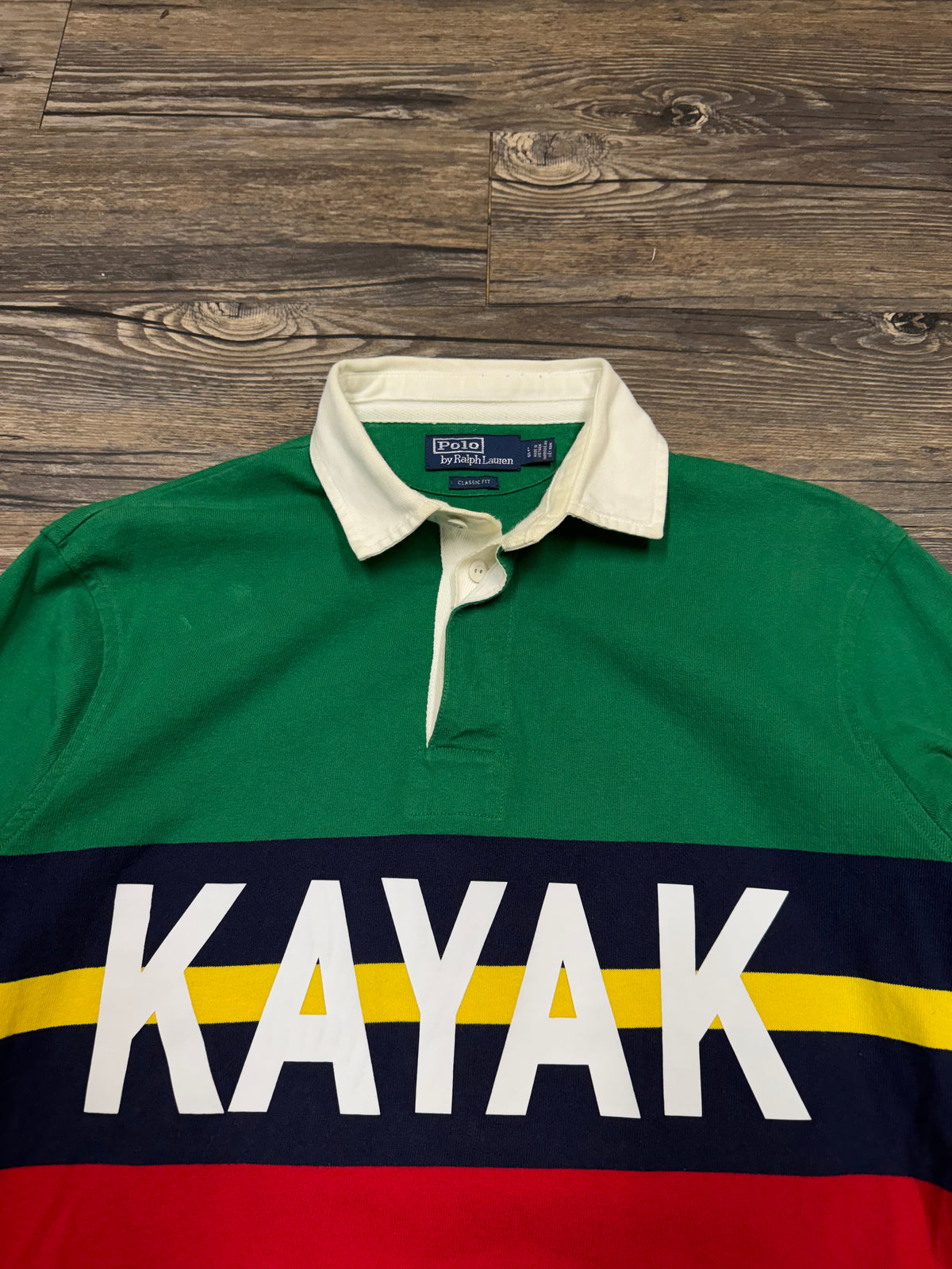 POLO RALPH LAUREN HI-TECH KAYAK RUGBY POLO (L)