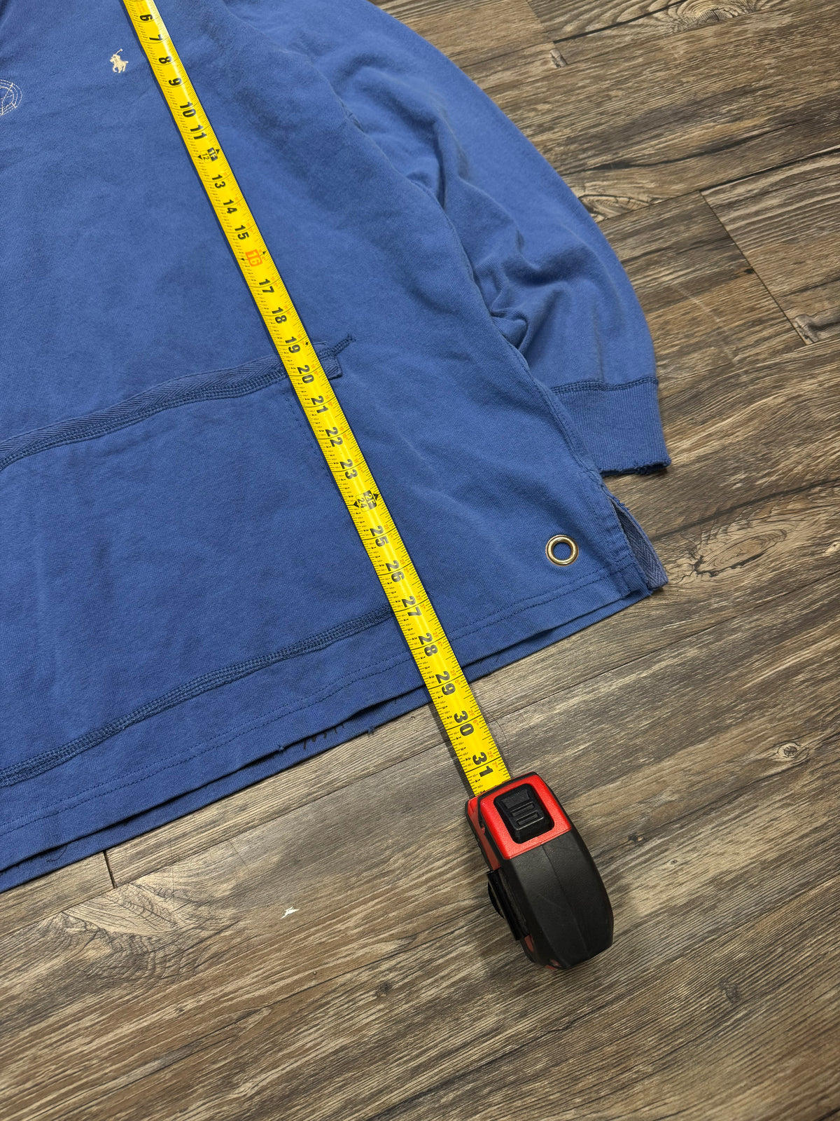 POLO RALPH LAUREN LONG-SLEEVE KANGAROO POCKET POLO (M)