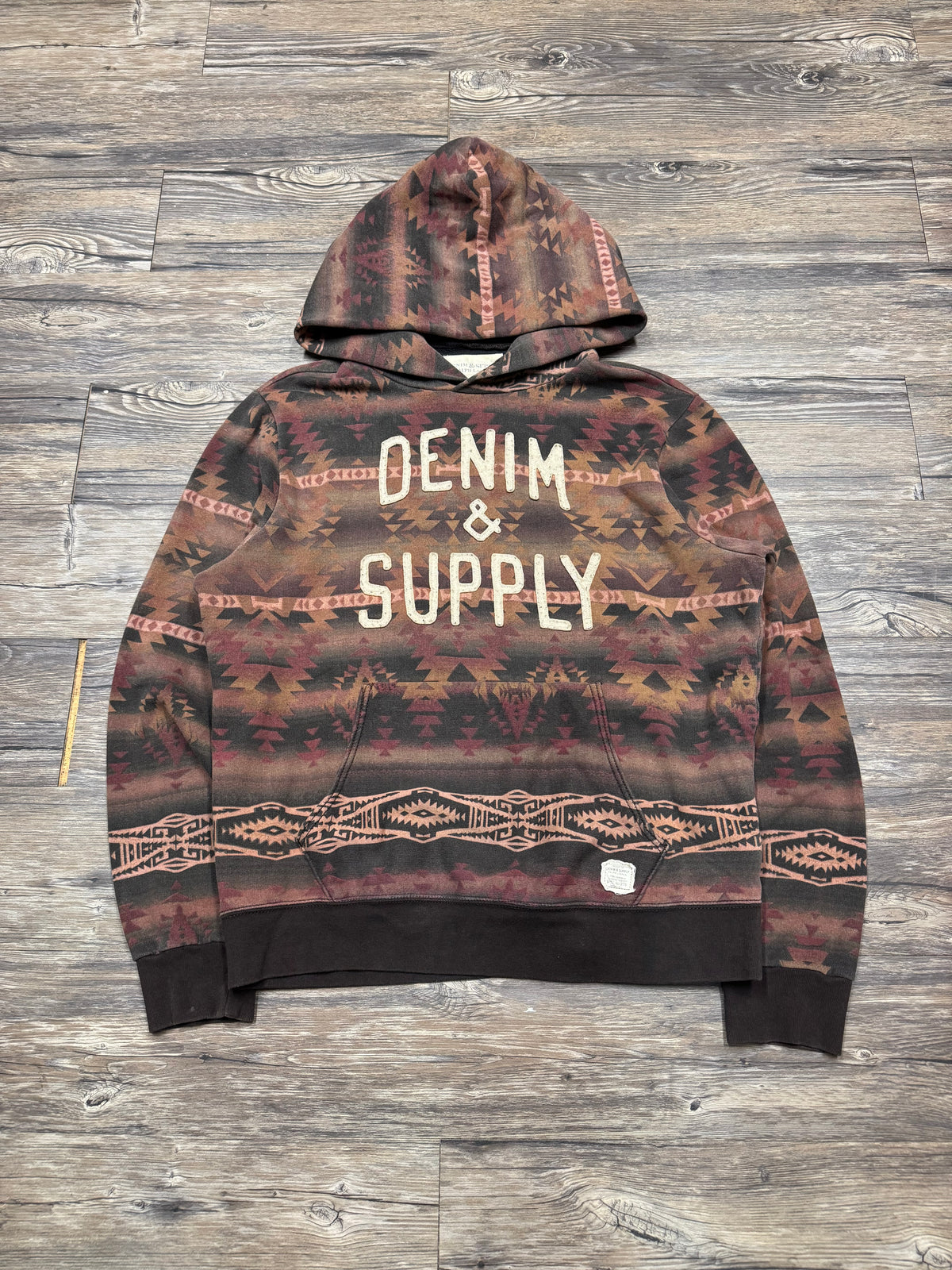 POLO RALPH LAUREN DENIM & SUPPLY AZTEC HOODIE (L)