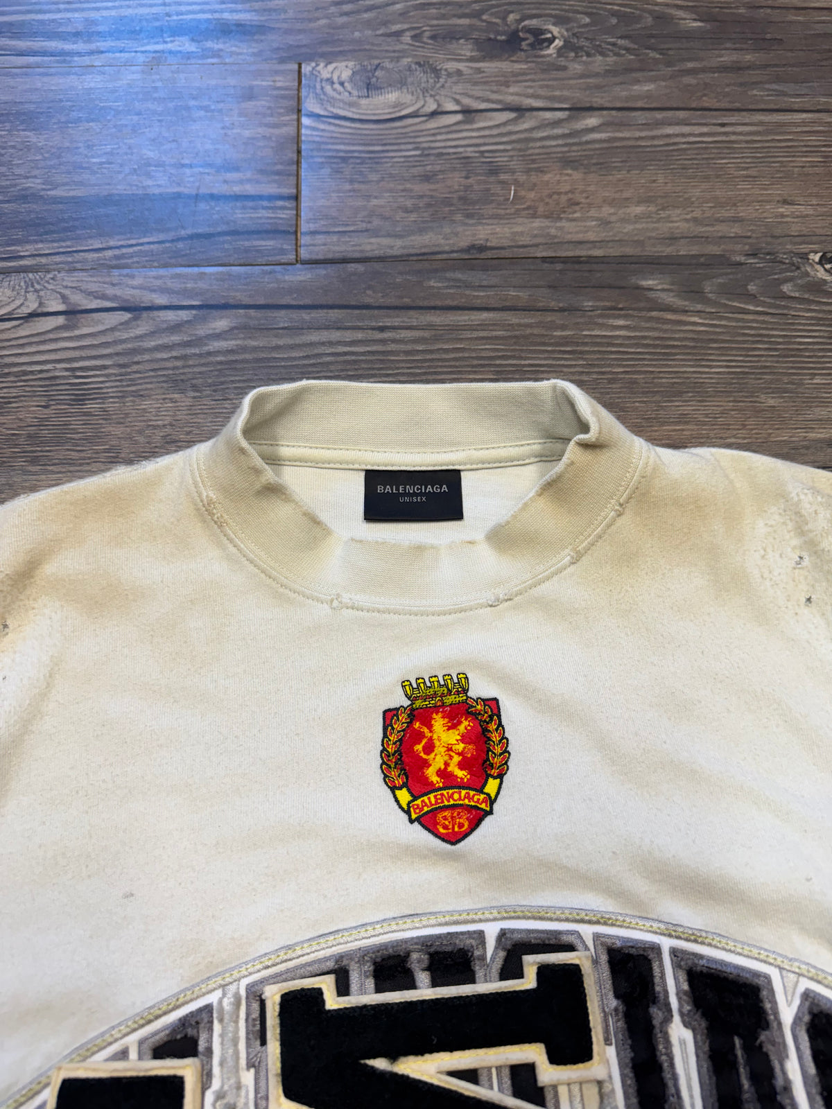 BALENCIAGA MISMATCH LOGO CREWNECK T-SHIRT (2)