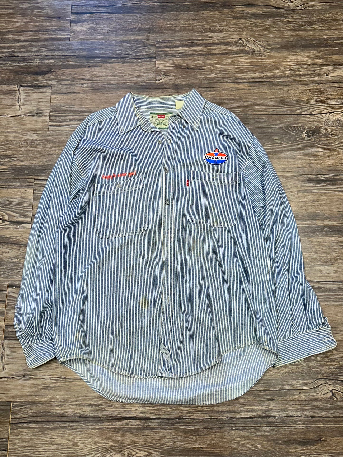 90’s LEVIS CHARLEX BUTTON UP SHIRT (XL)